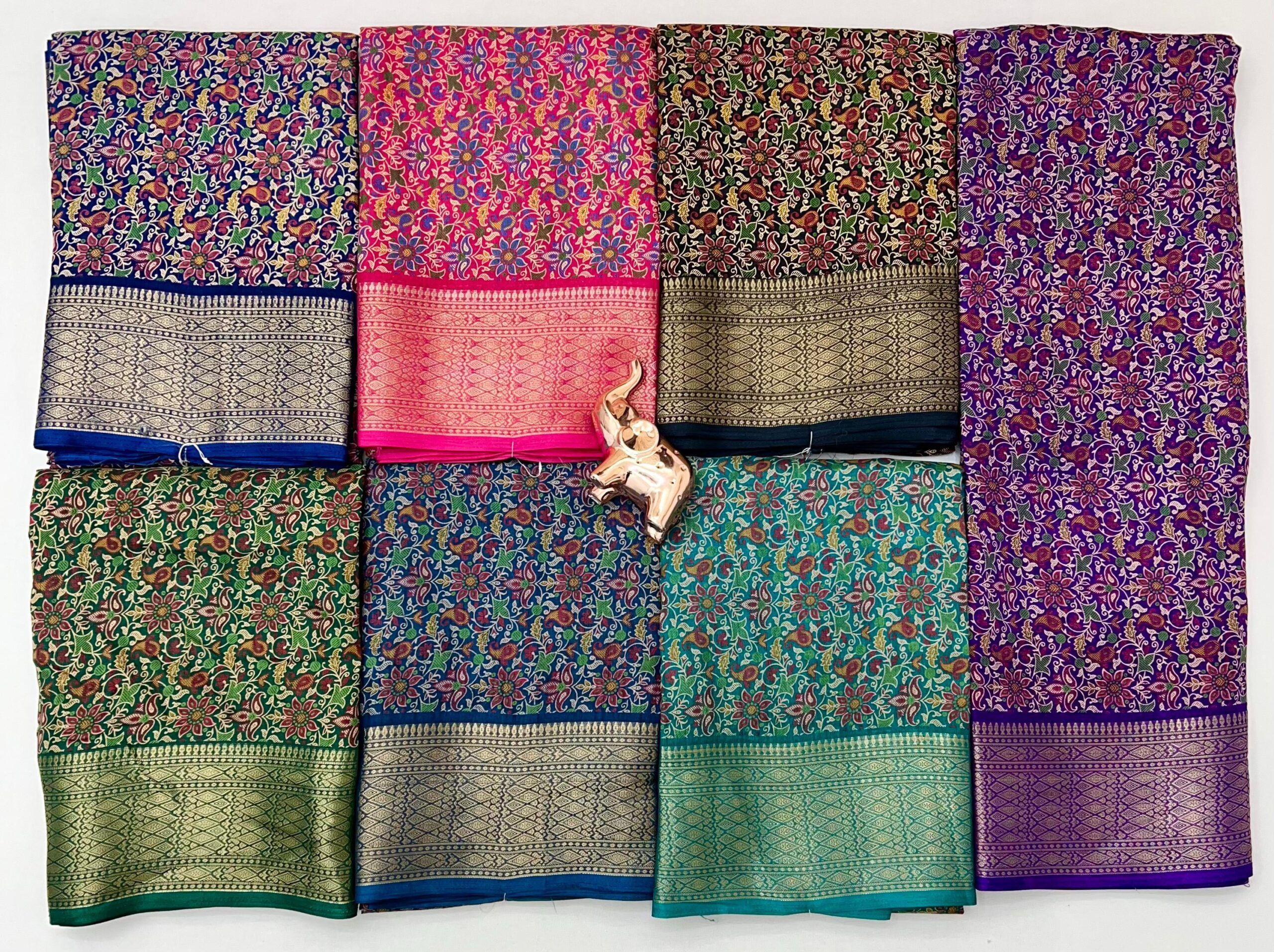 Dolla silk Sarees With Trending Kashmiri Prints (3)