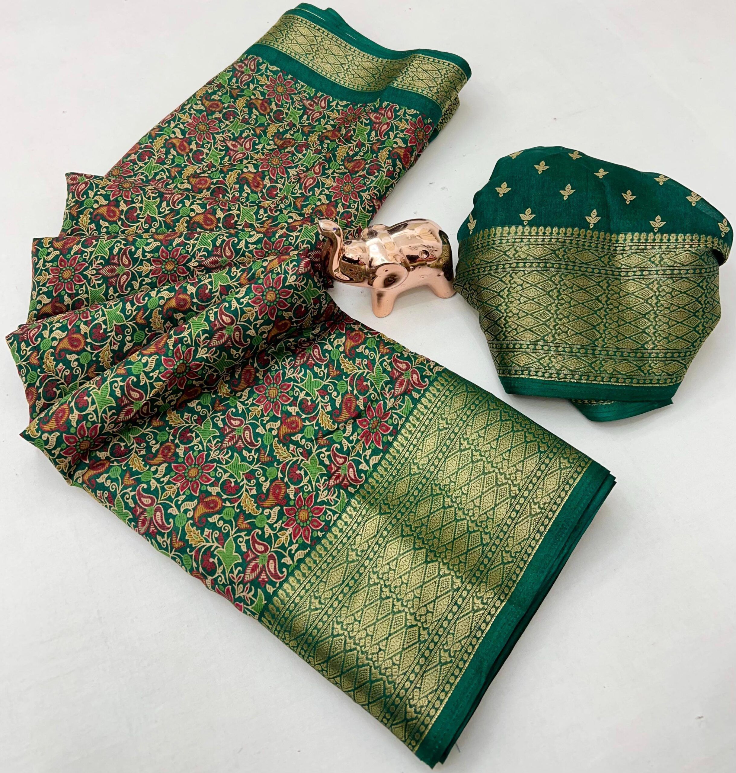 Dolla silk Sarees With Trending Kashmiri Prints (5)