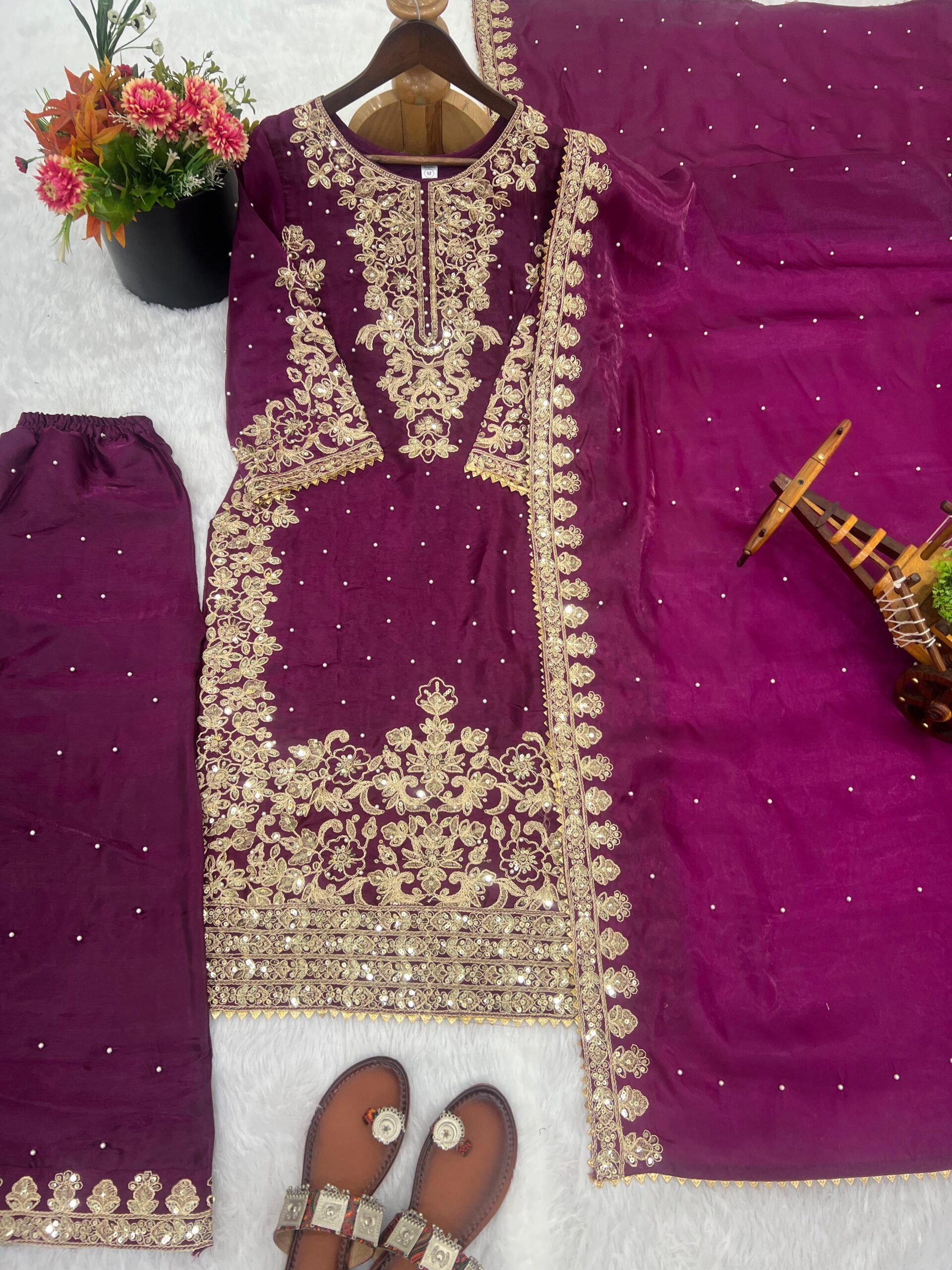 Fully Stitched Ready To Wear Designer Suit (1)