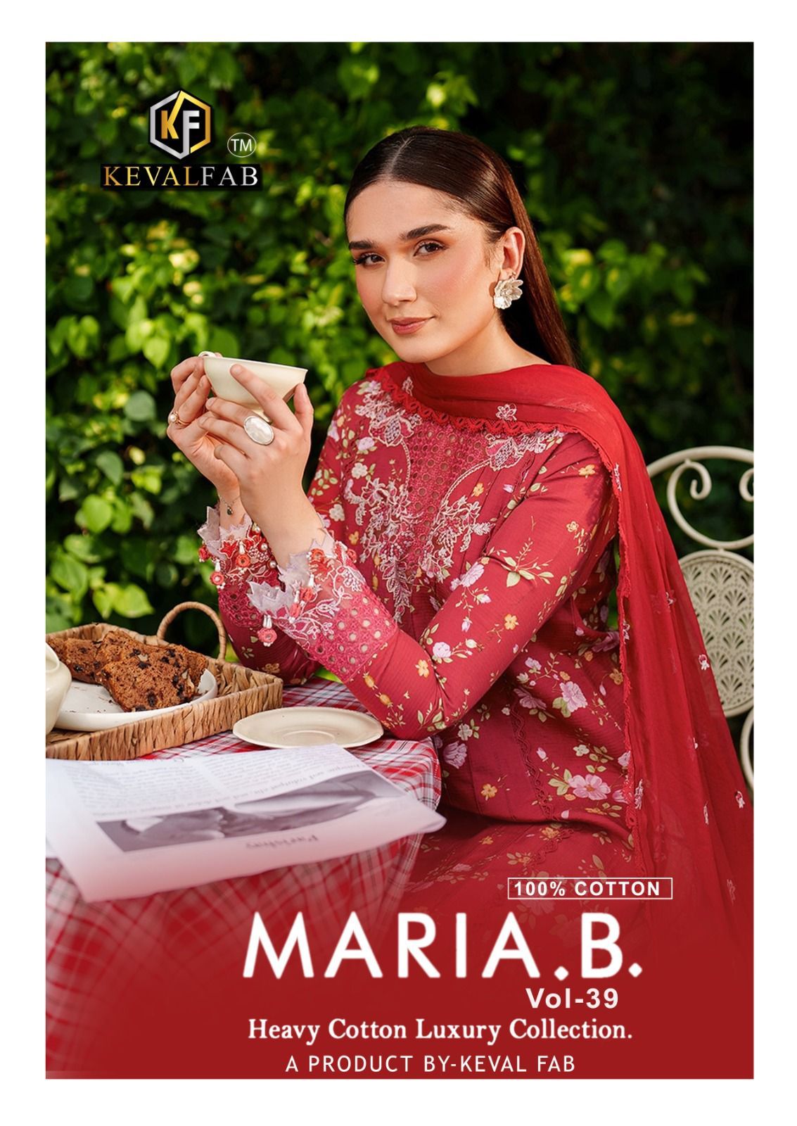 Keval Fab Maria B Karachi Cotton Pakistani Suit (6)