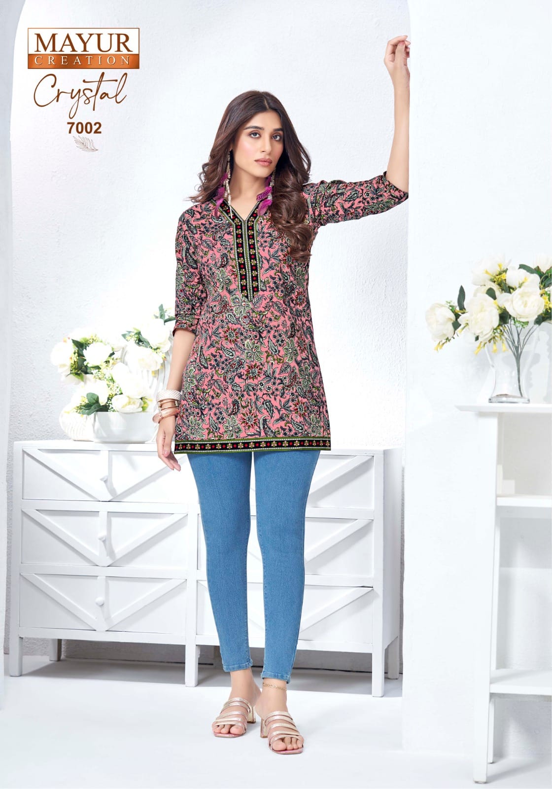 Mayur Crystal Vol 7 Printed Short Tops (8)