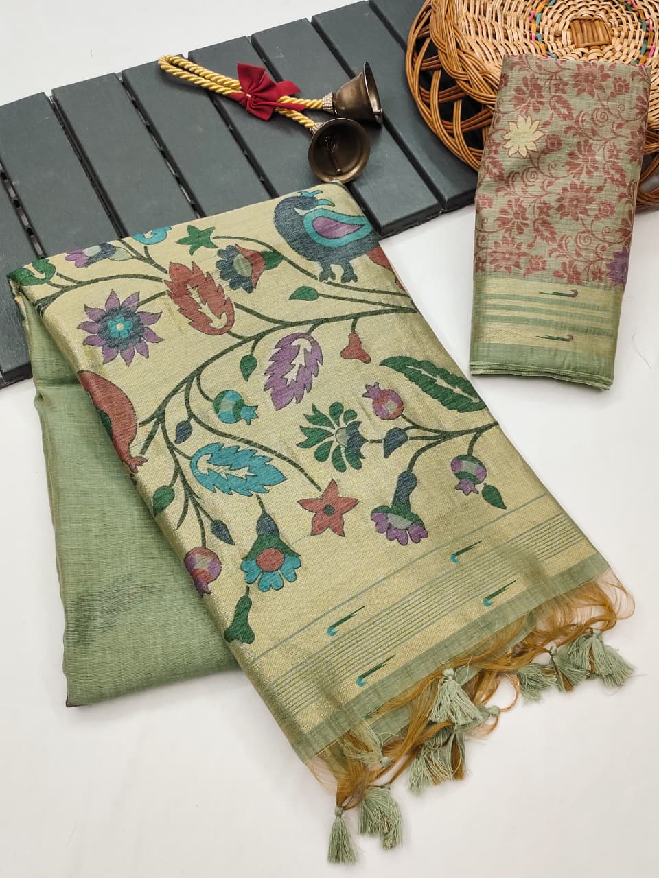 Premium Soft Moga Cotton Paithani Saree (2)