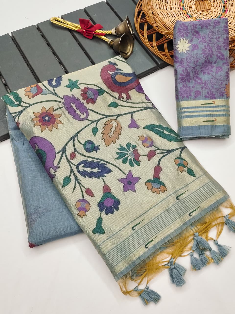 Premium Soft Moga Cotton Paithani Saree (9)