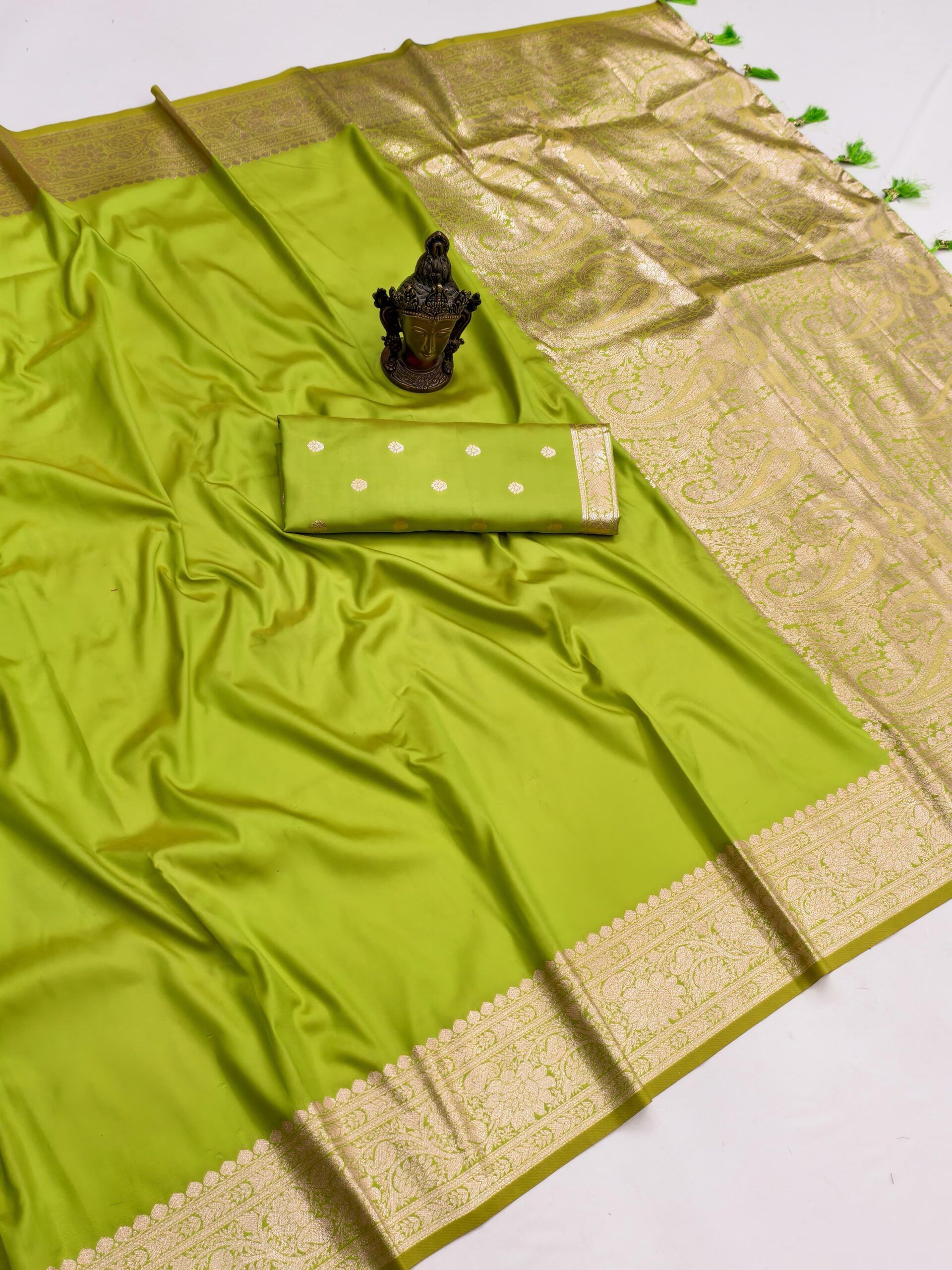 Pure Banarasi Silk Self Weaving Saree ( (16)
