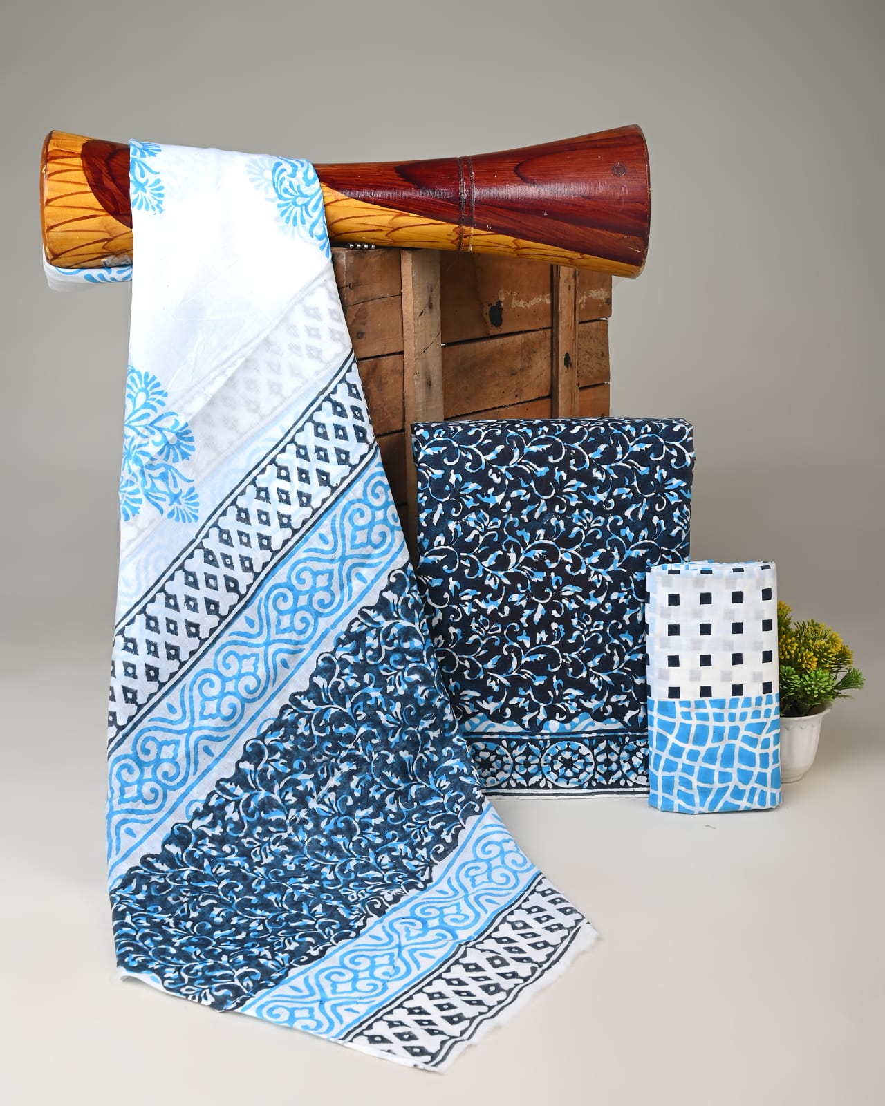 Pure Handblock Printed Jaipuri Suit With Cotton Dupta (11)