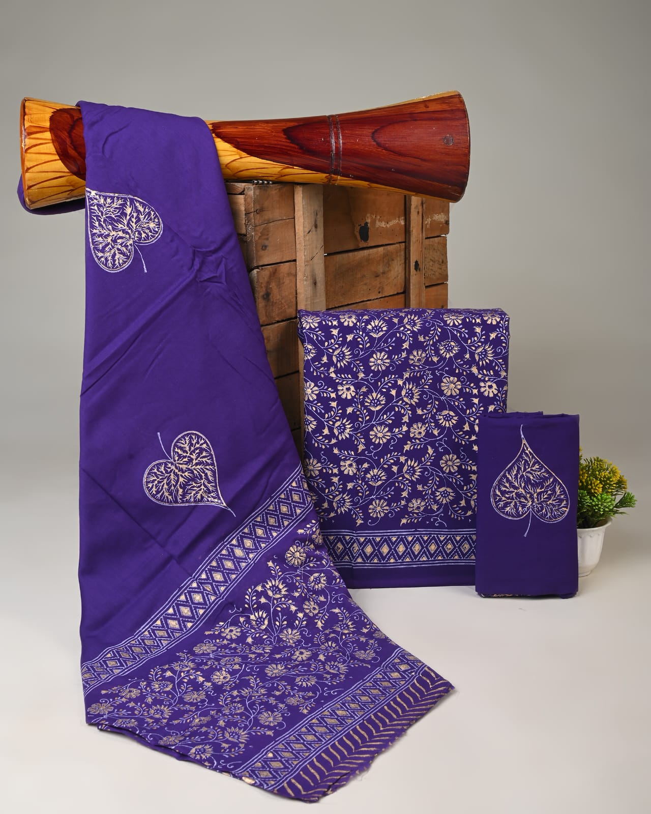 Pure Handblock Printed Jaipuri Suit With Cotton Dupta (12)