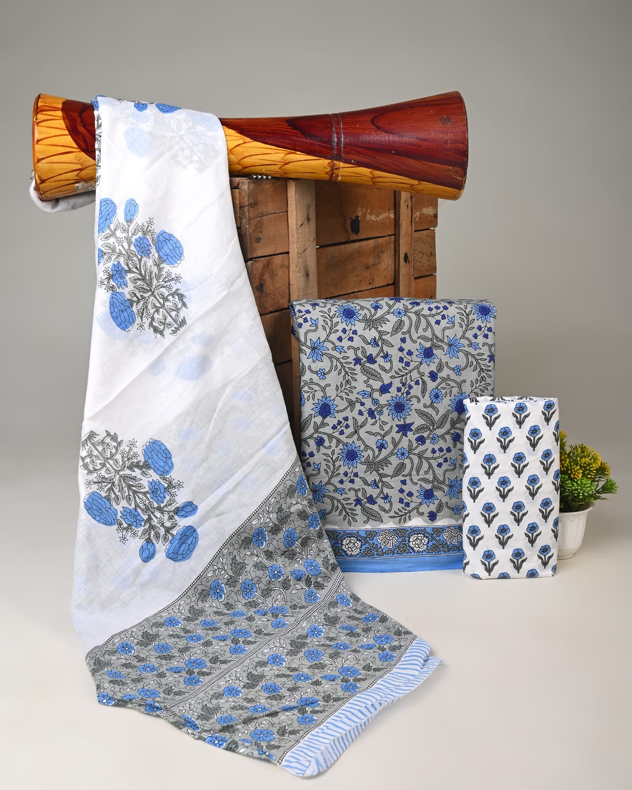 Pure Handblock Printed Jaipuri Suit With Cotton Dupta (15)