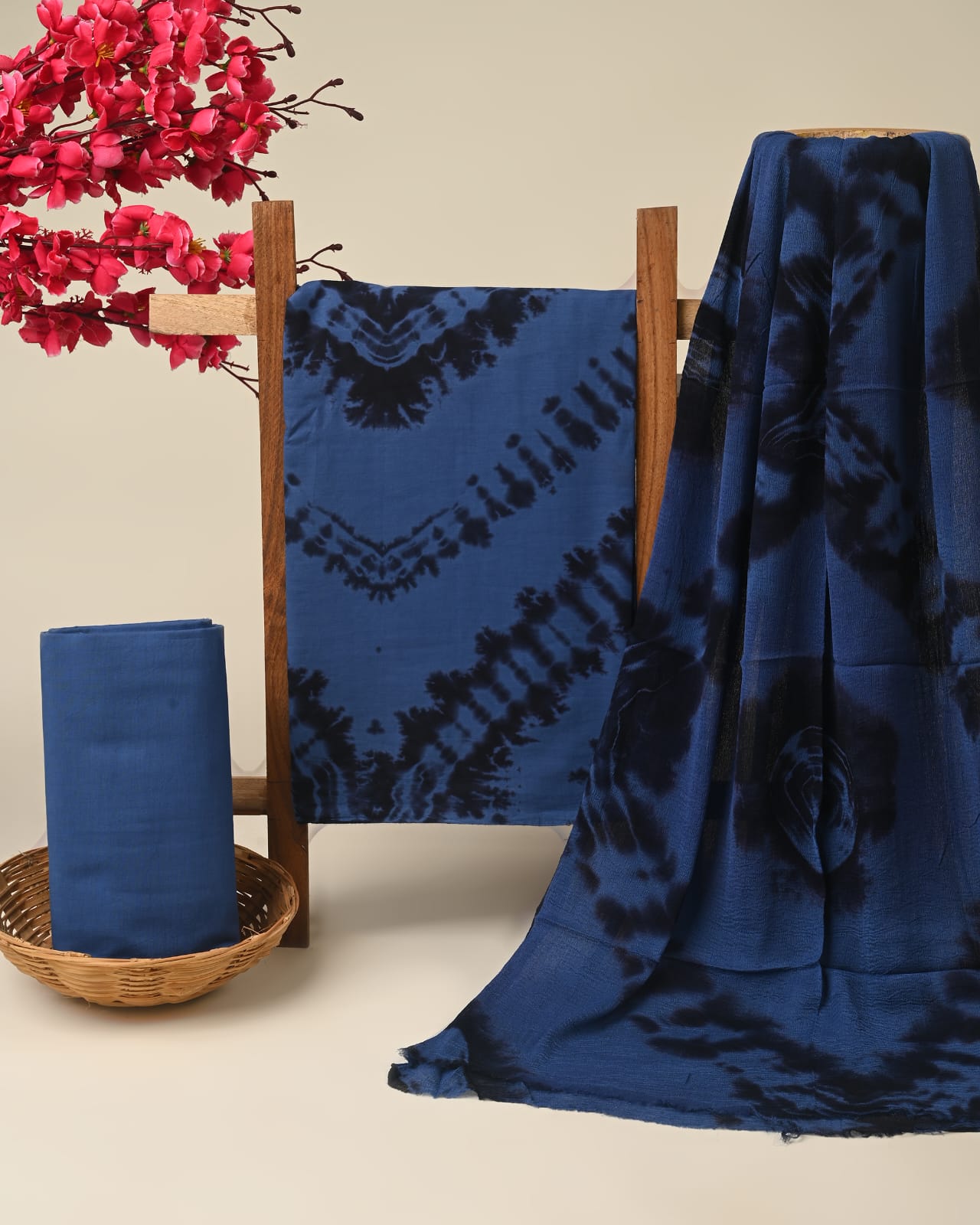 Pure pure cotton hand block printed suits with chiffon dupatta (12)