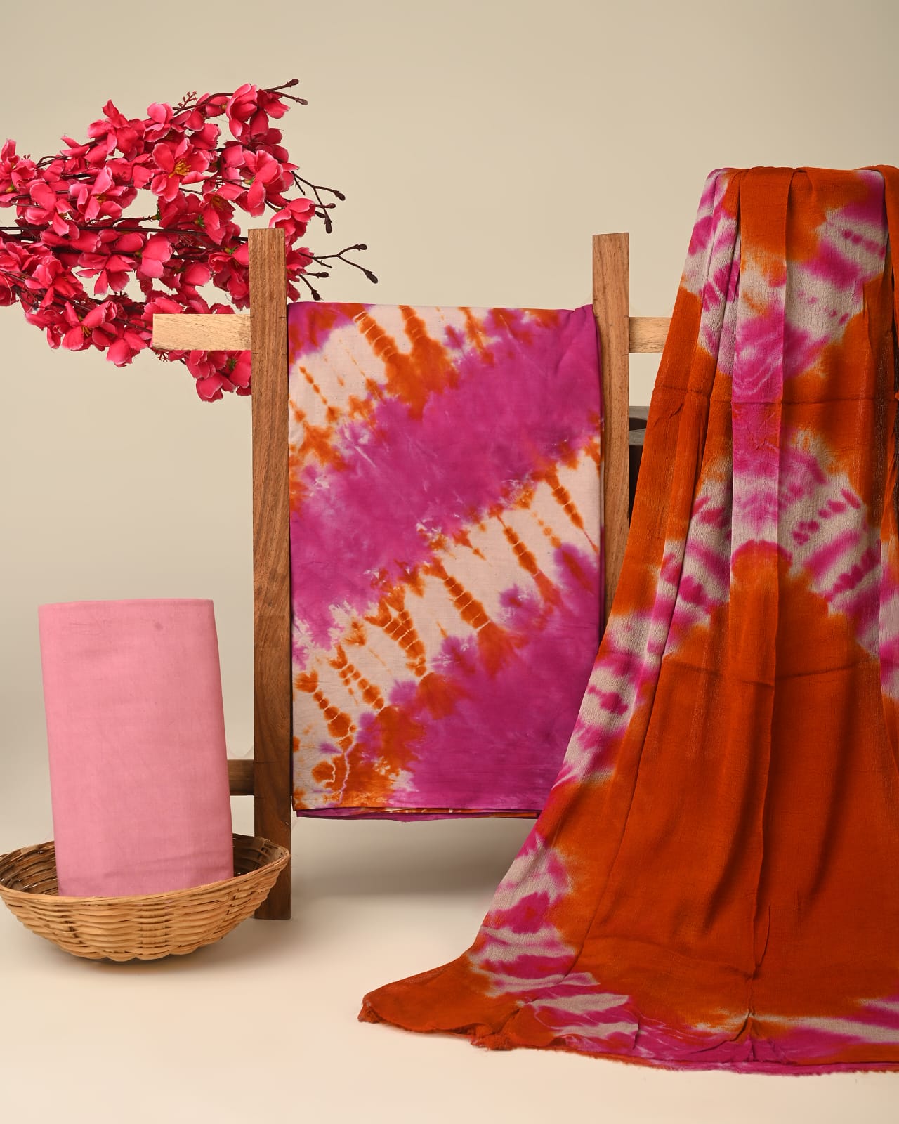 Pure pure cotton hand block printed suits with chiffon dupatta (16)