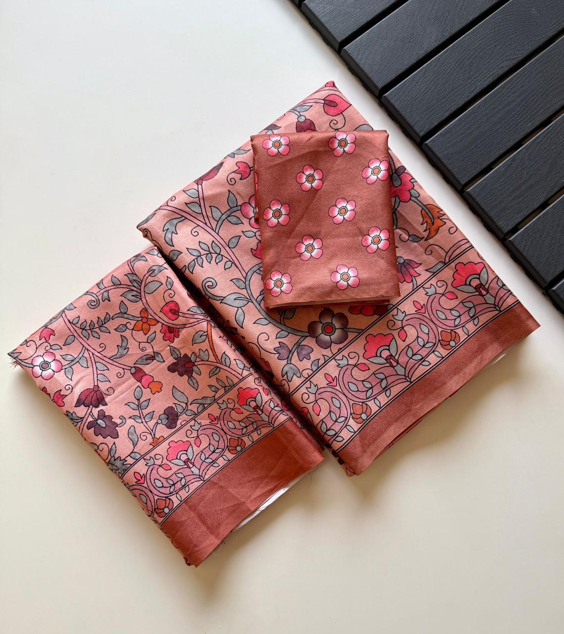 Soft Pashmina Kashmiri Digital Saree (1)