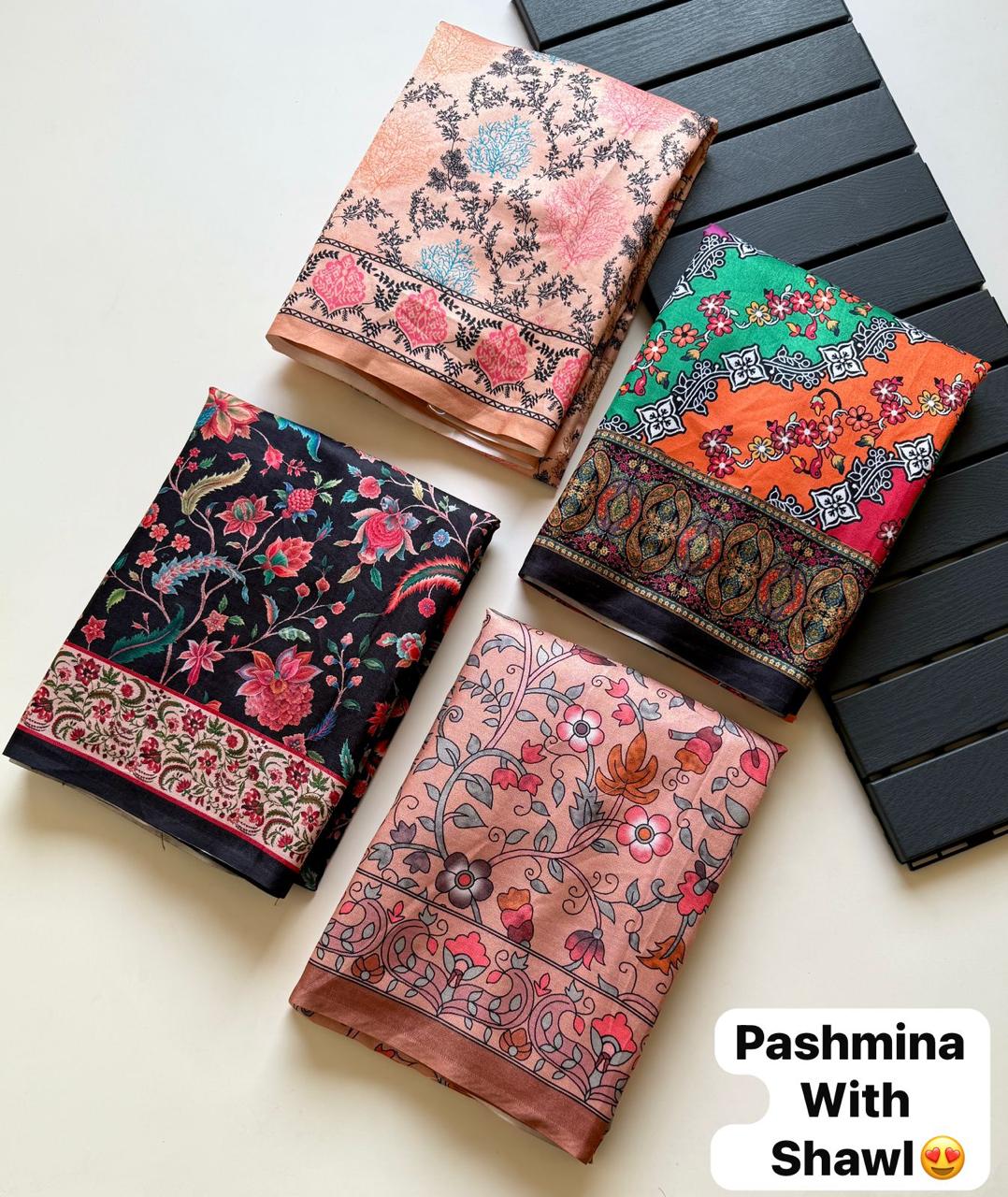 Soft Pashmina Kashmiri Digital Saree (10)