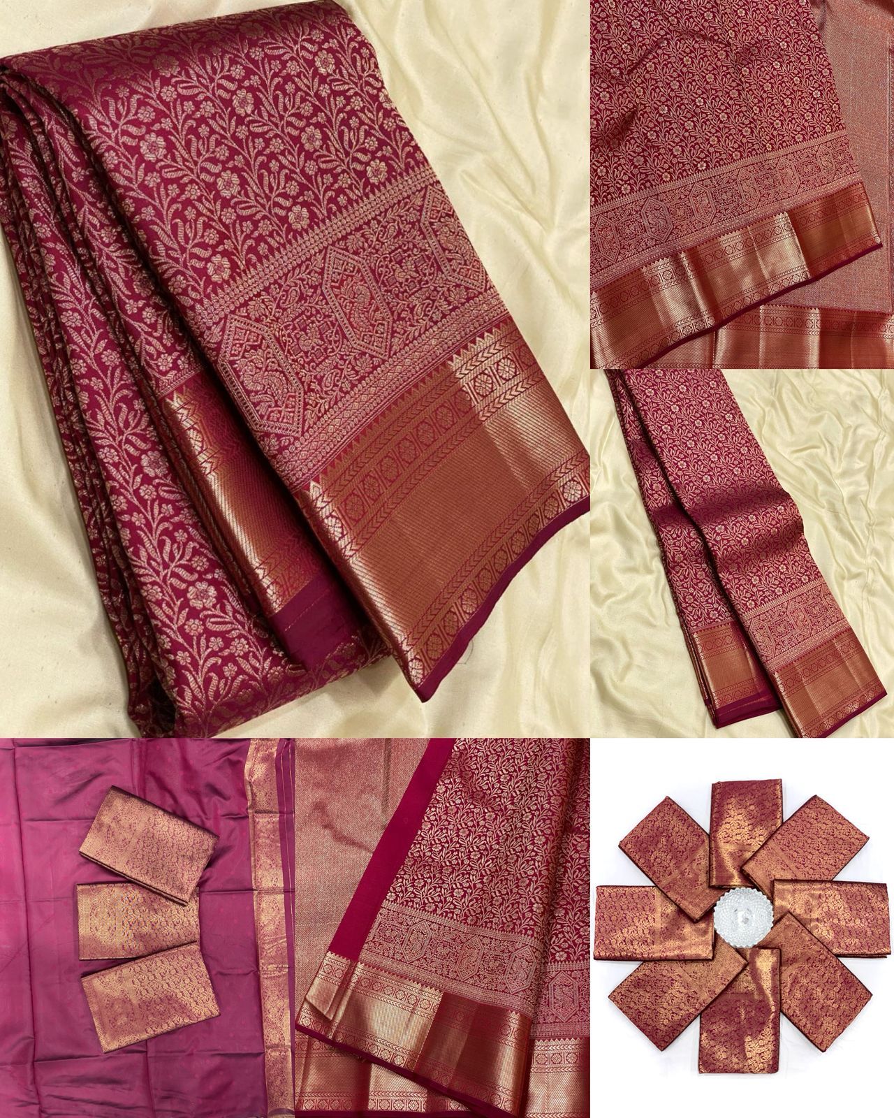 Soft Silk All Over Jacquard Work Saree (3)