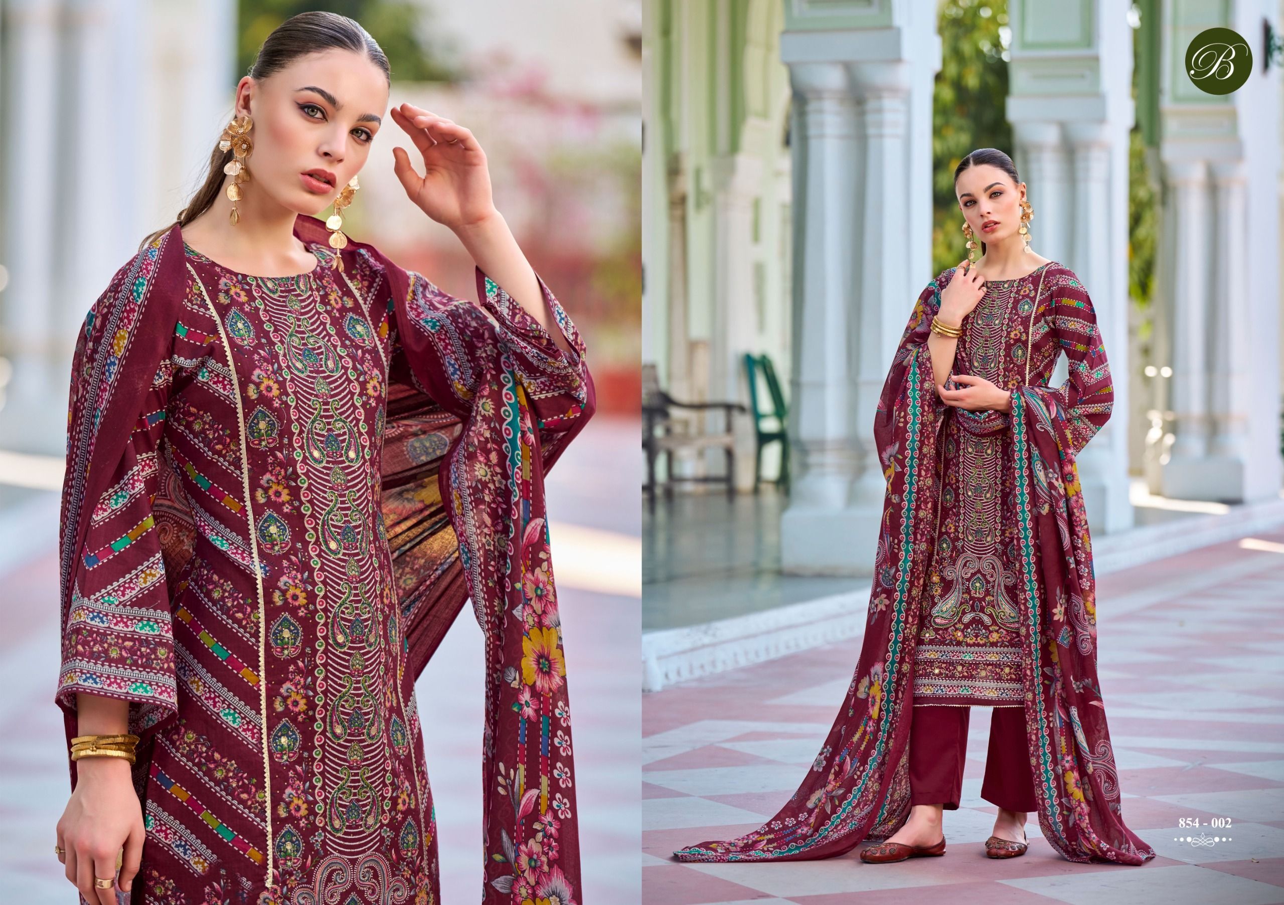 Belliza Haseen Pure Cotton Dress Materials Wholesale Price (3)