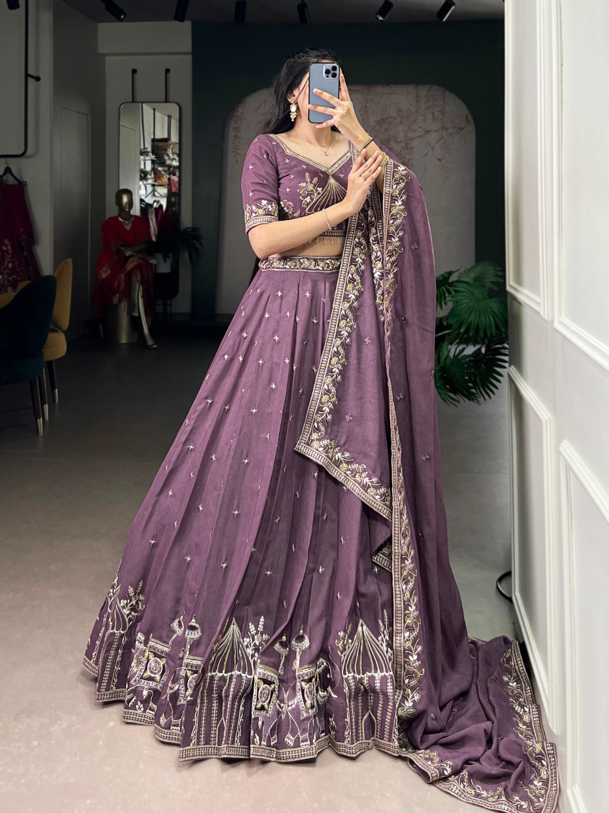 Chocolate Crush Wedding lehenga Choli Wholesale Price (5)