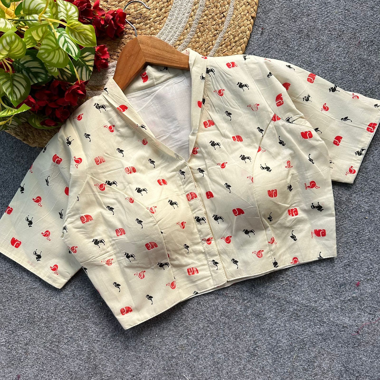 Magic Cotton Collar Blouse (11)