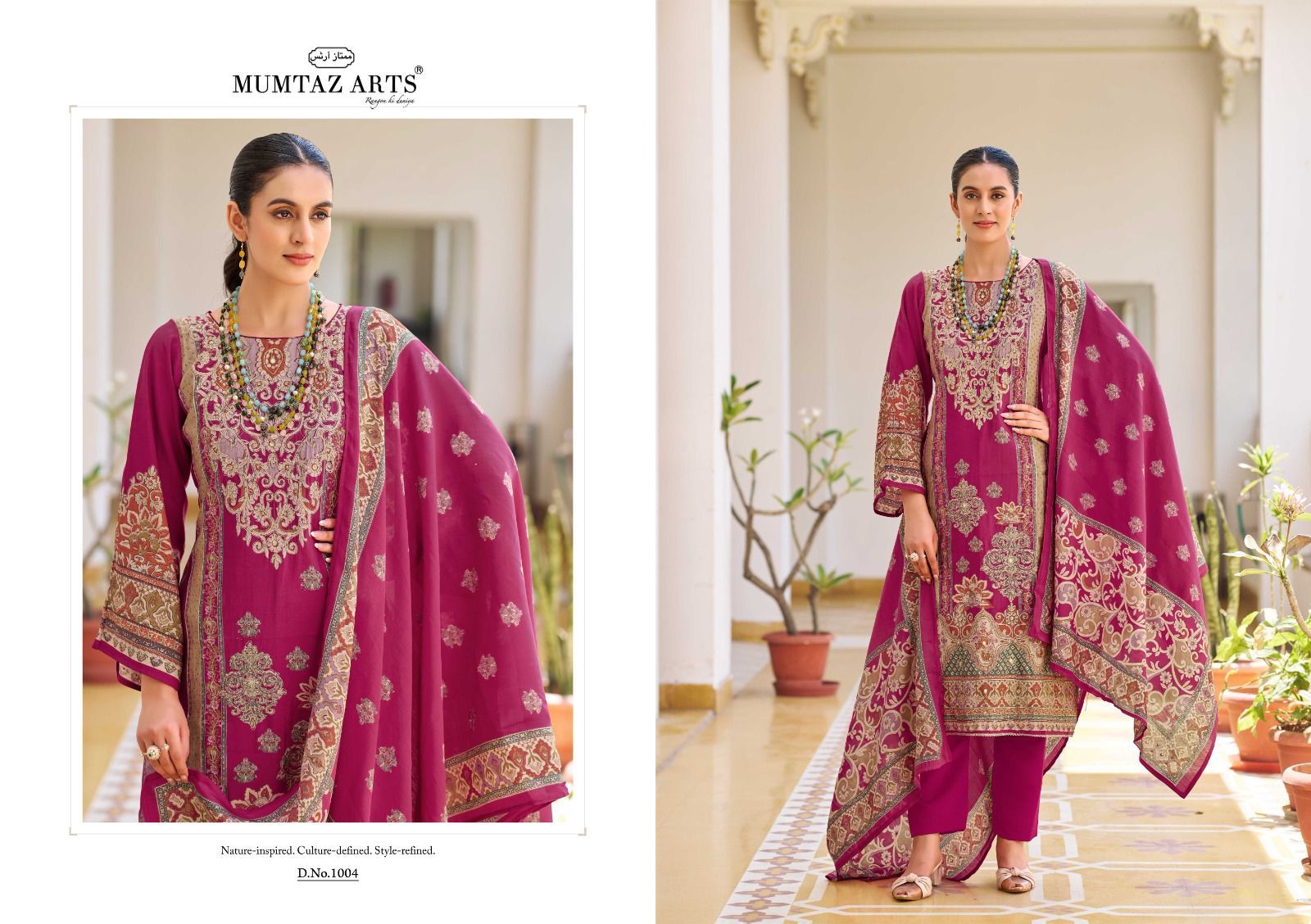 Mumtaz Arts Gulmohar Pure Visose Muslin Designer Suit (4)