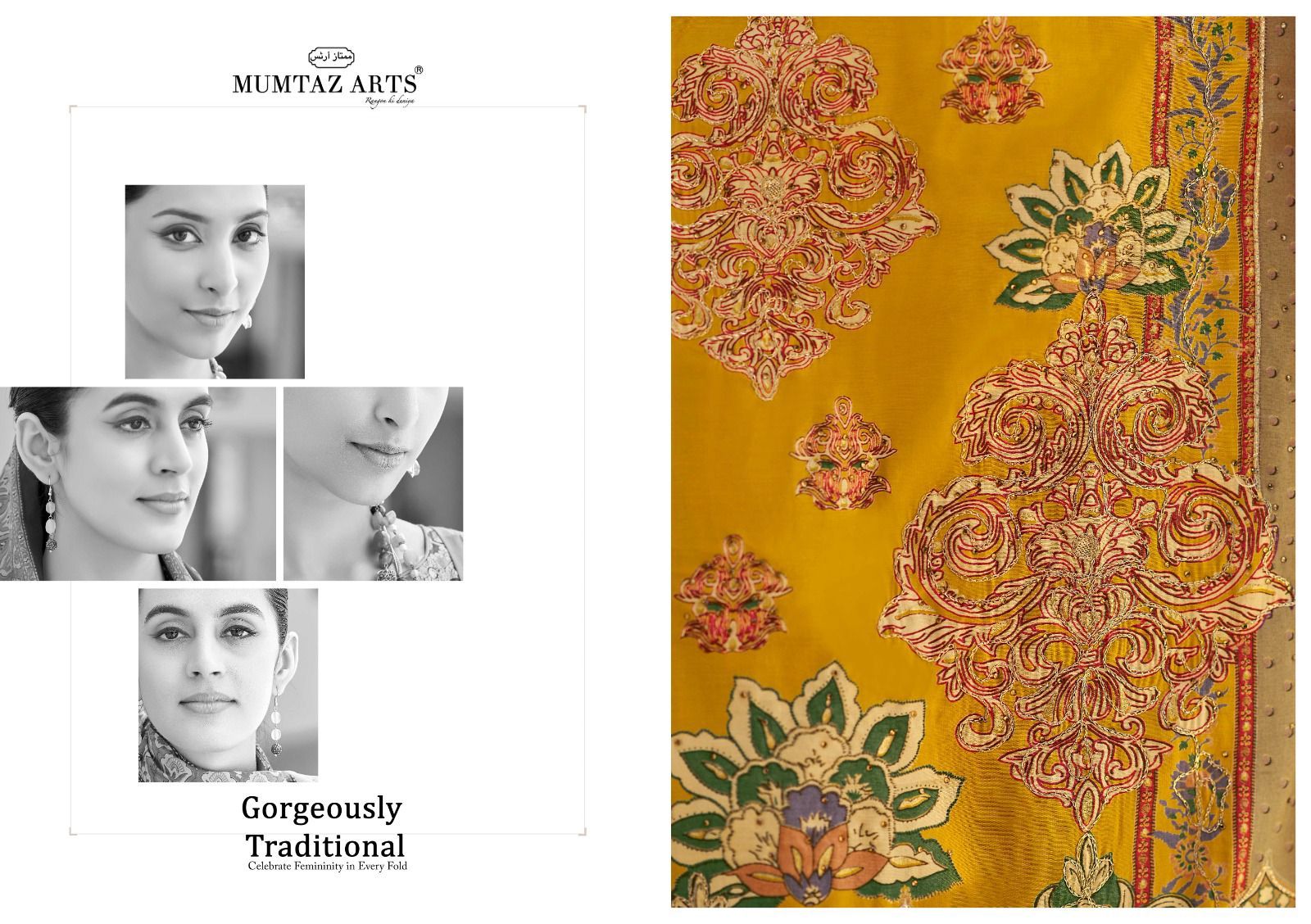 Mumtaz Arts Gulmohar Pure Visose Muslin Designer Suit (6)