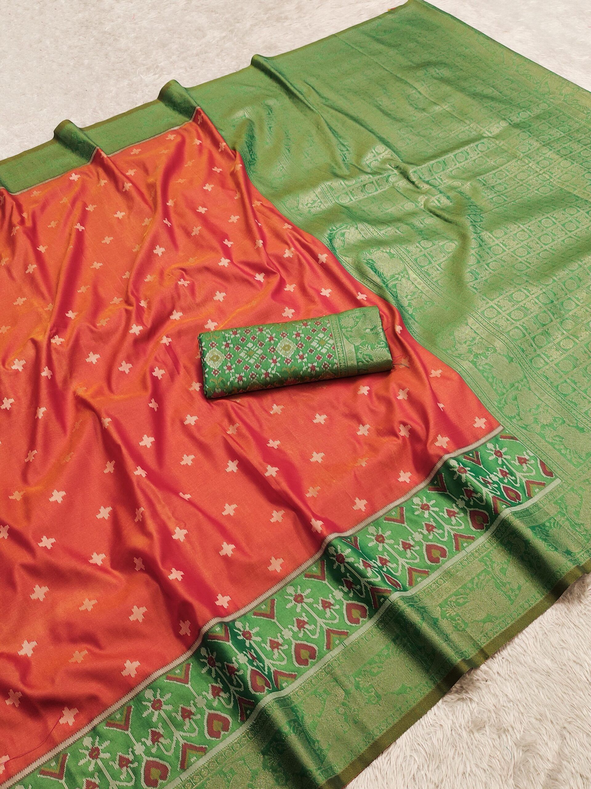 Pochampalli Silk Saree With Ikkat Border Wholesale Price (2)