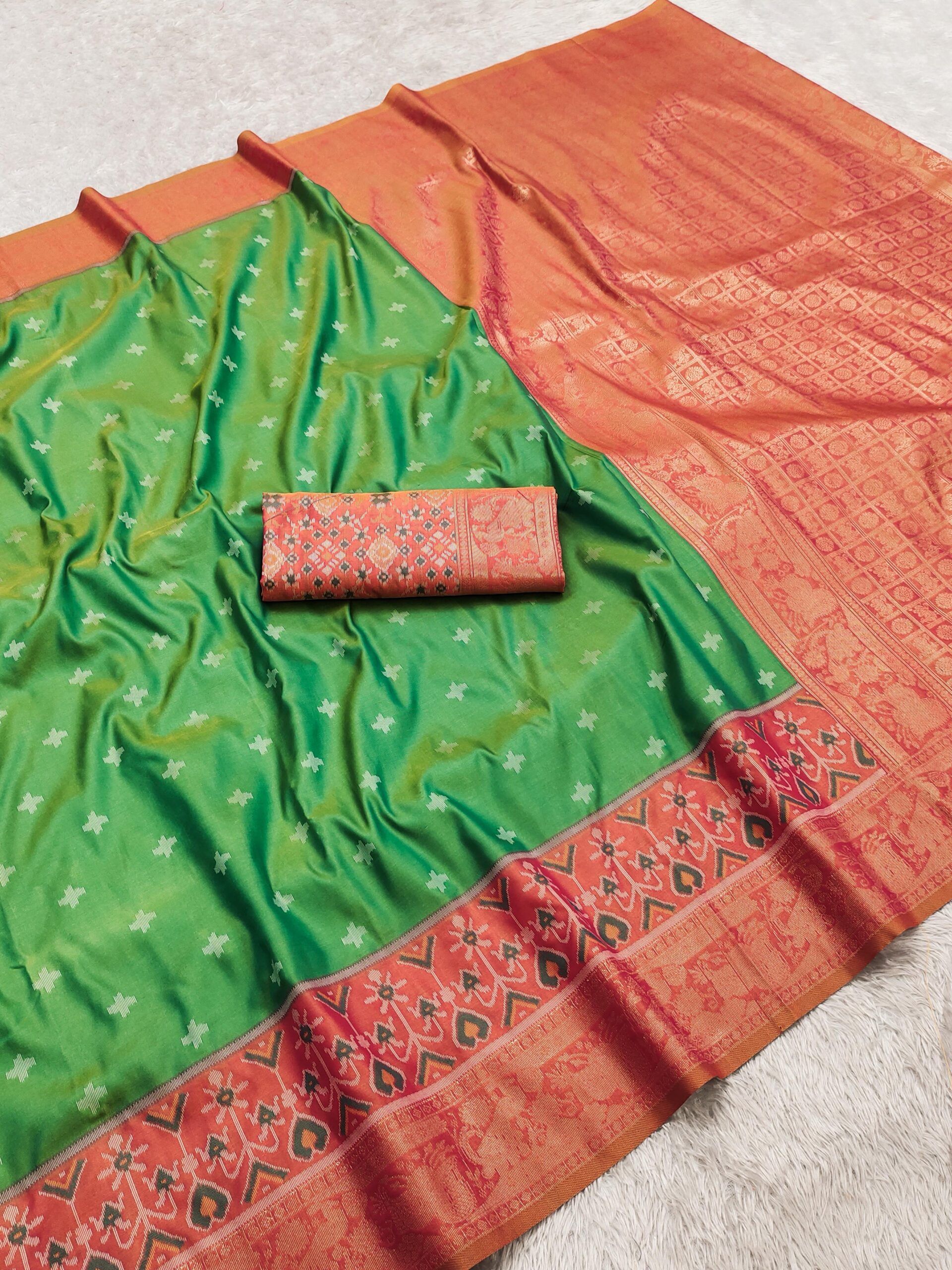 Pochampalli Silk Saree With Ikkat Border Wholesale Price (3)