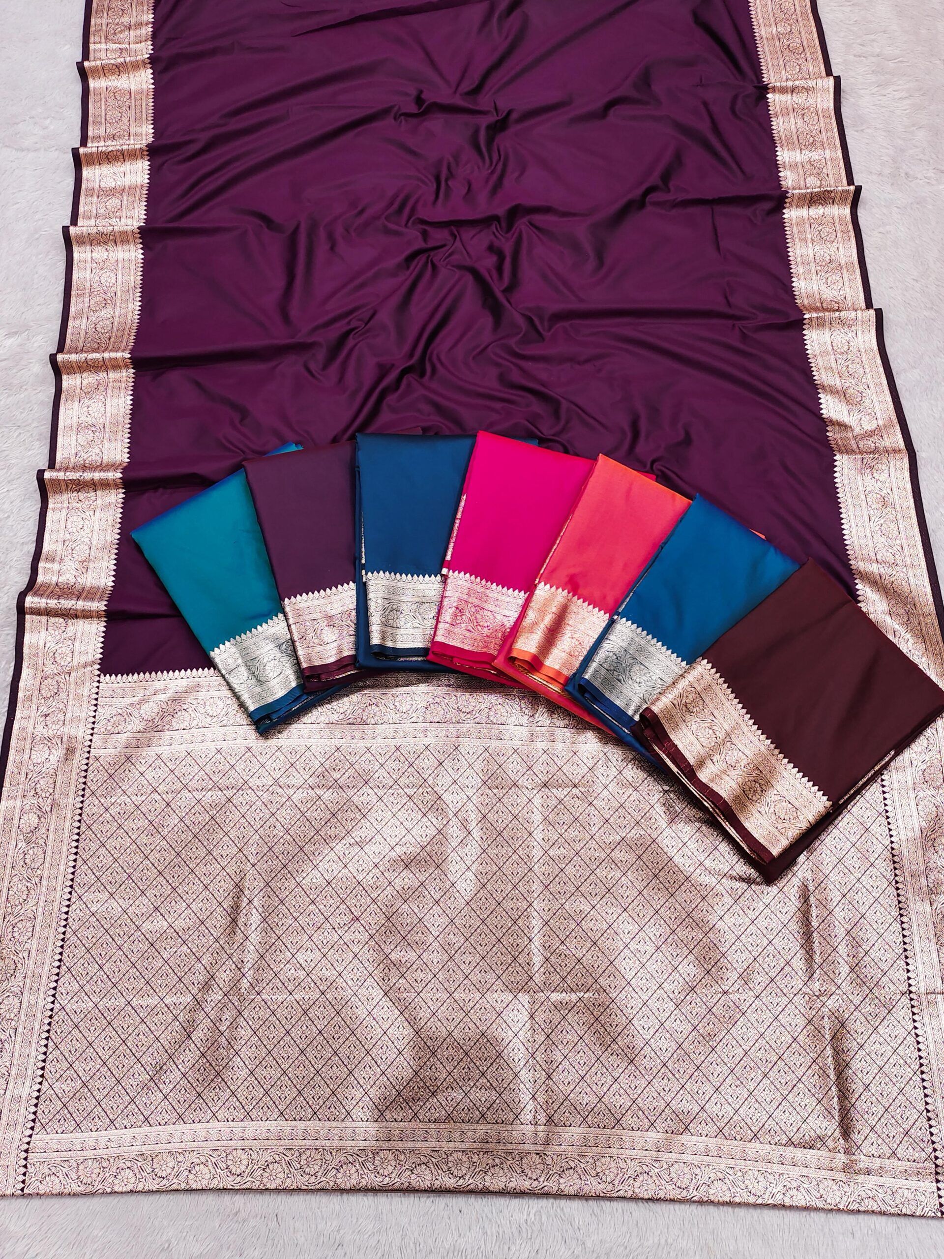 Premium Banarasi Gala Silk Saree Wholesale Price (6)