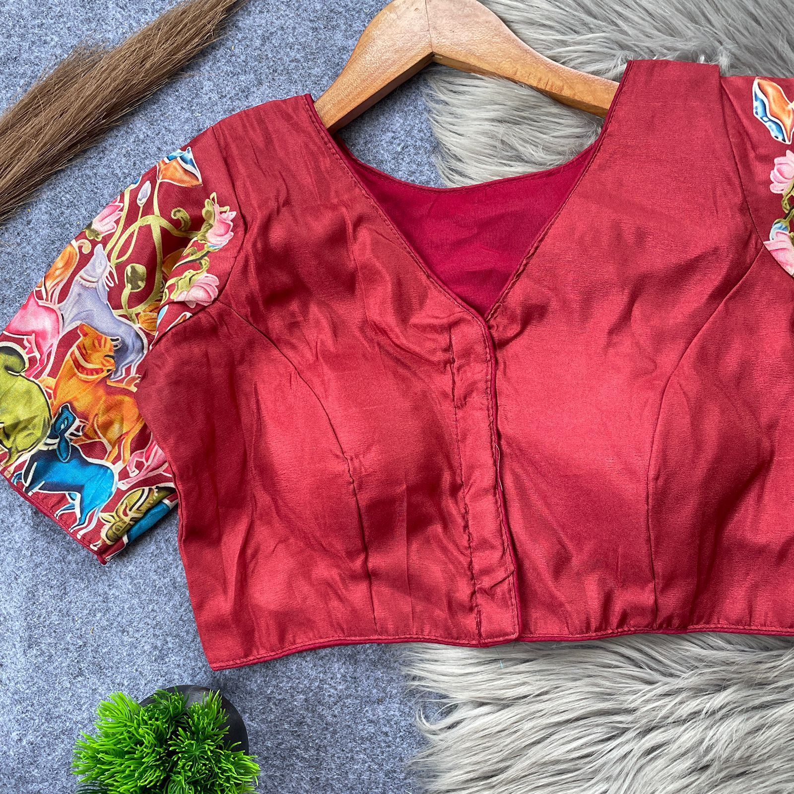 Pure TIssue Silk Readymade Blouse (6)