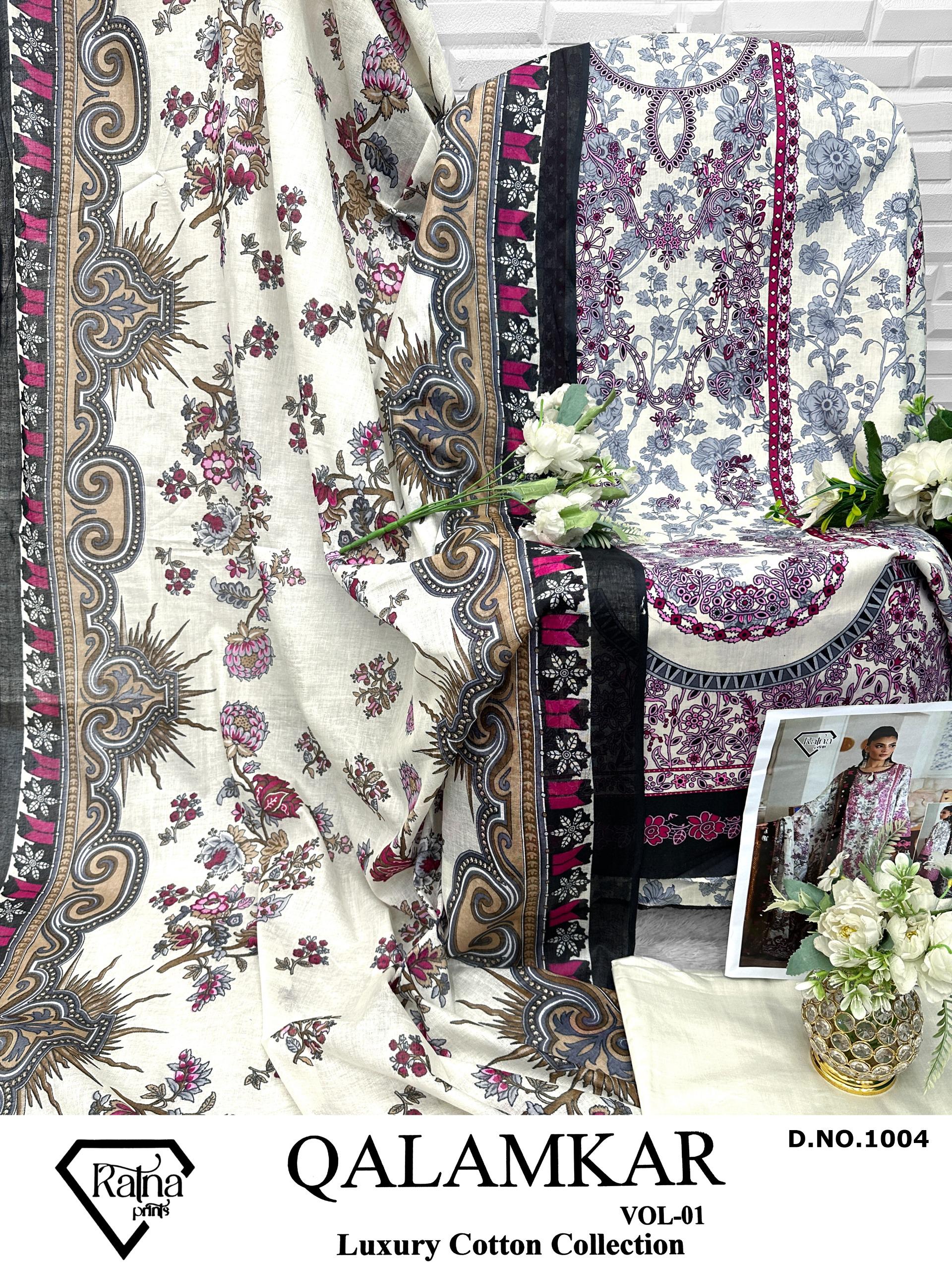 Ratna Print Qalamkar Vol 1 Lawn Cotton Pakistani Suit (11)