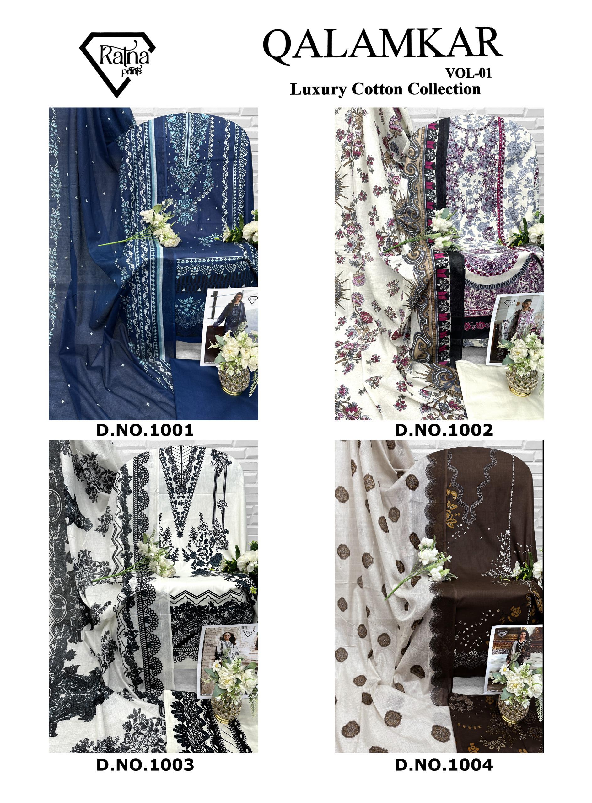 Ratna Print Qalamkar Vol 1 Lawn Cotton Pakistani Suit (3)