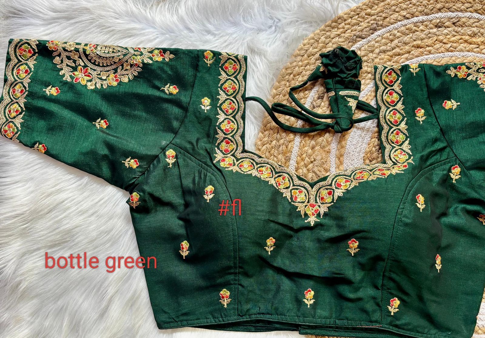 Vichitra Silk Embroidery zari Work Blouse Wholesale price (8)