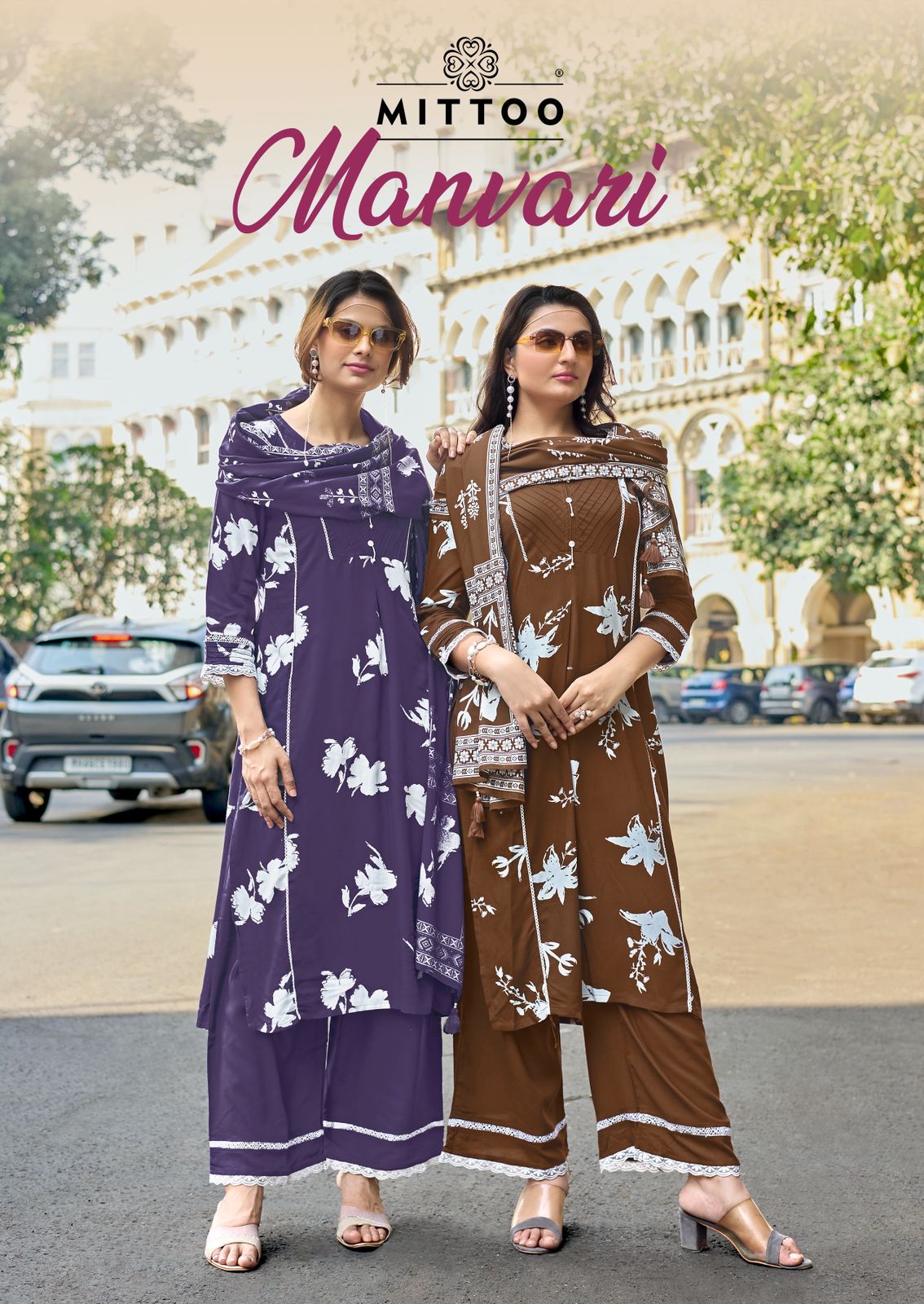 Mittoo Manvari Rayon Print Handwork Top Bottom And Dupta (1)