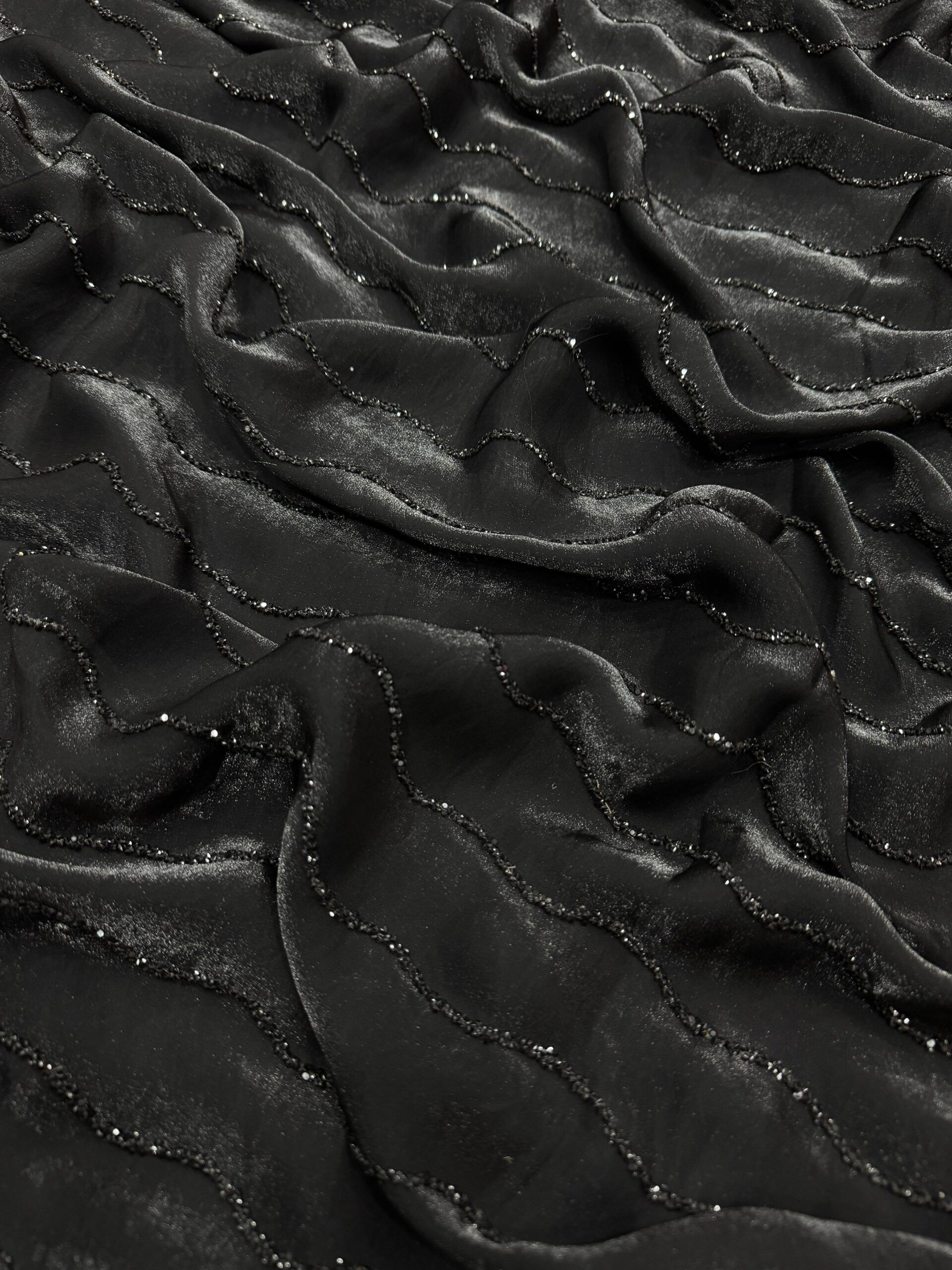 Soft Space Silk Diamond Work Wedding Saree (2)