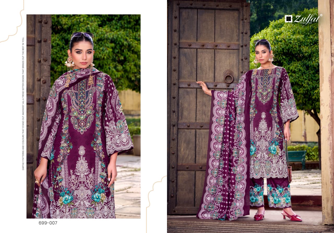 Zulfat Shaheena Rayon WIth Handwork Dress Materials (14)