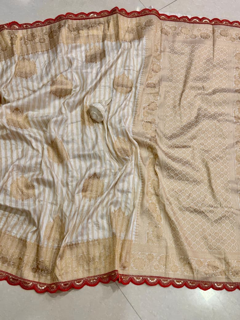 Pure Crepe Khadi Tissue Weaving Saree Wholesale Price (14)