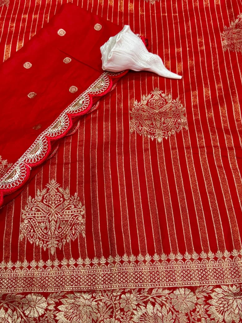 Pure Crepe Khadi Tissue Weaving Saree Wholesale Price (16)