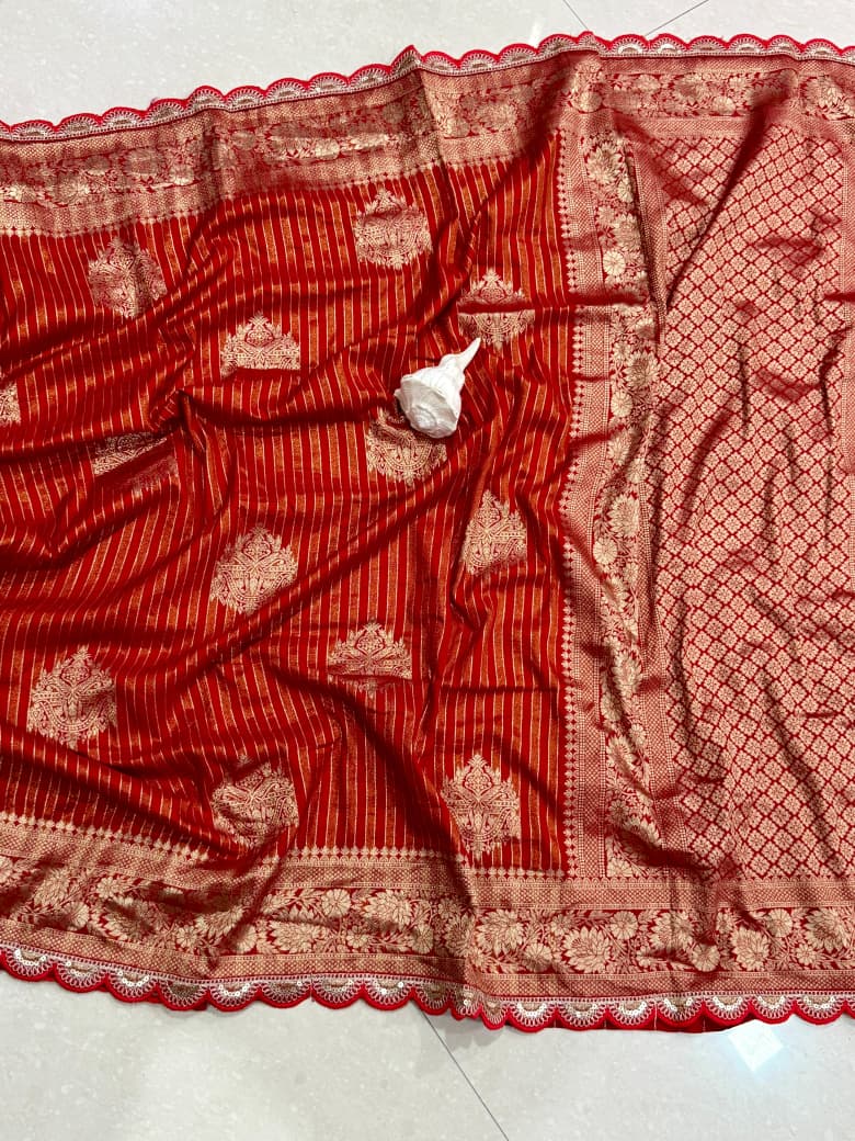 Pure Crepe Khadi Tissue Weaving Saree Wholesale Price (24)