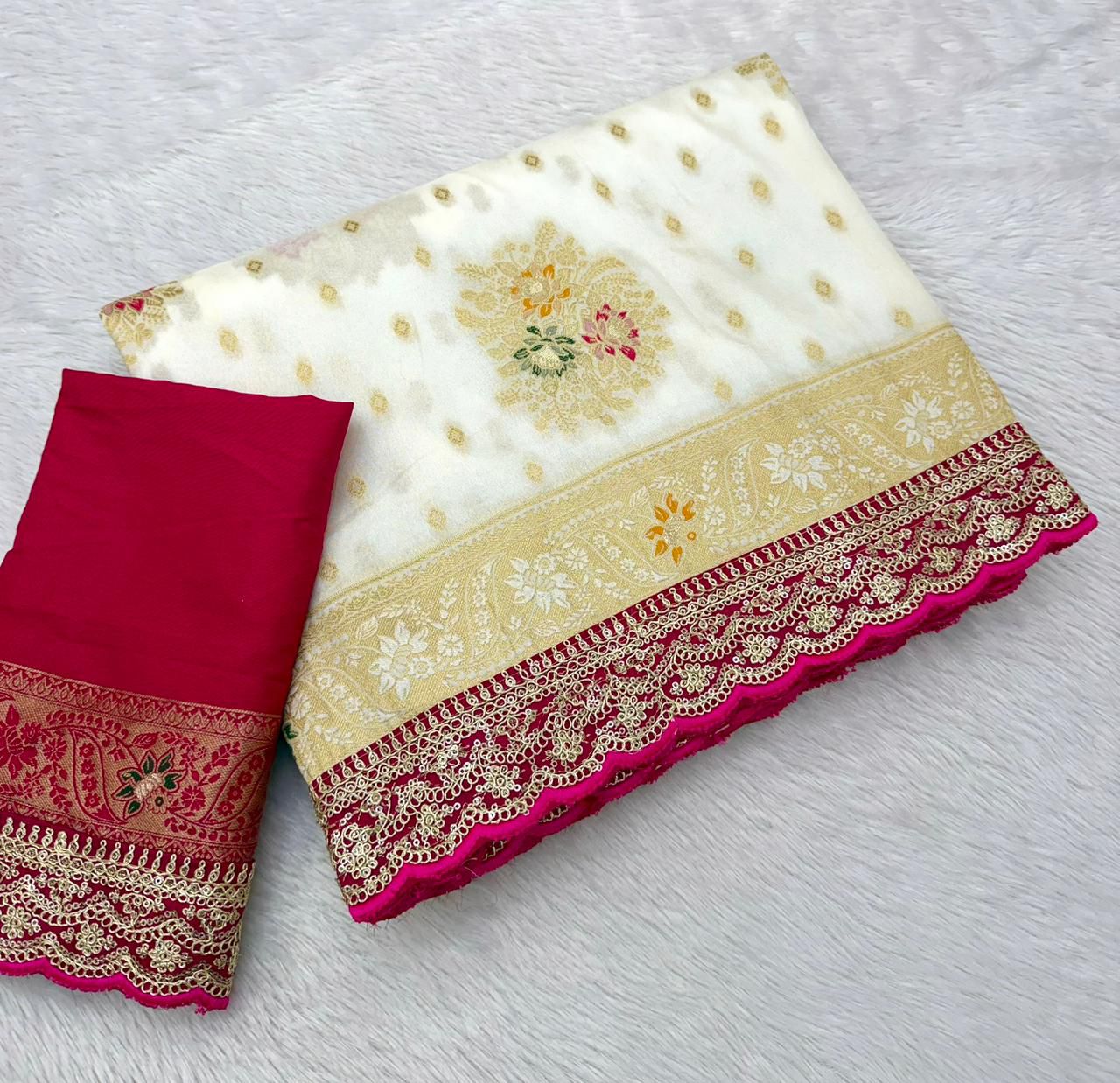 Pure Dolla Minakari Designer Saree Wholesale Price (4)