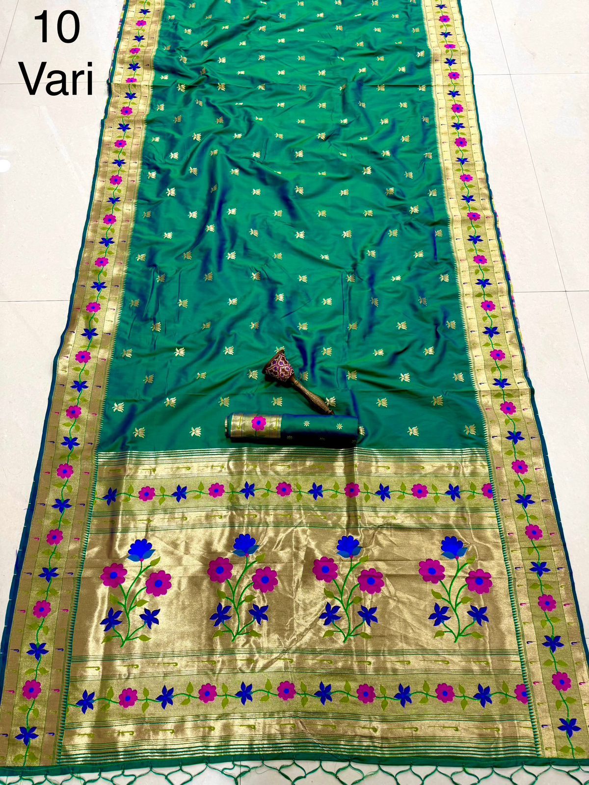 Pure Soft Kanchivaram Paithani Silk Saree Wholesale Price (1)