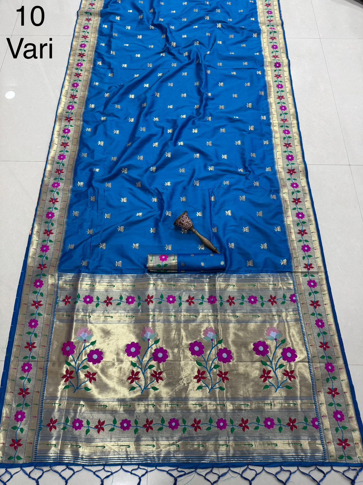 Pure Soft Kanchivaram Paithani Silk Saree Wholesale Price (10)