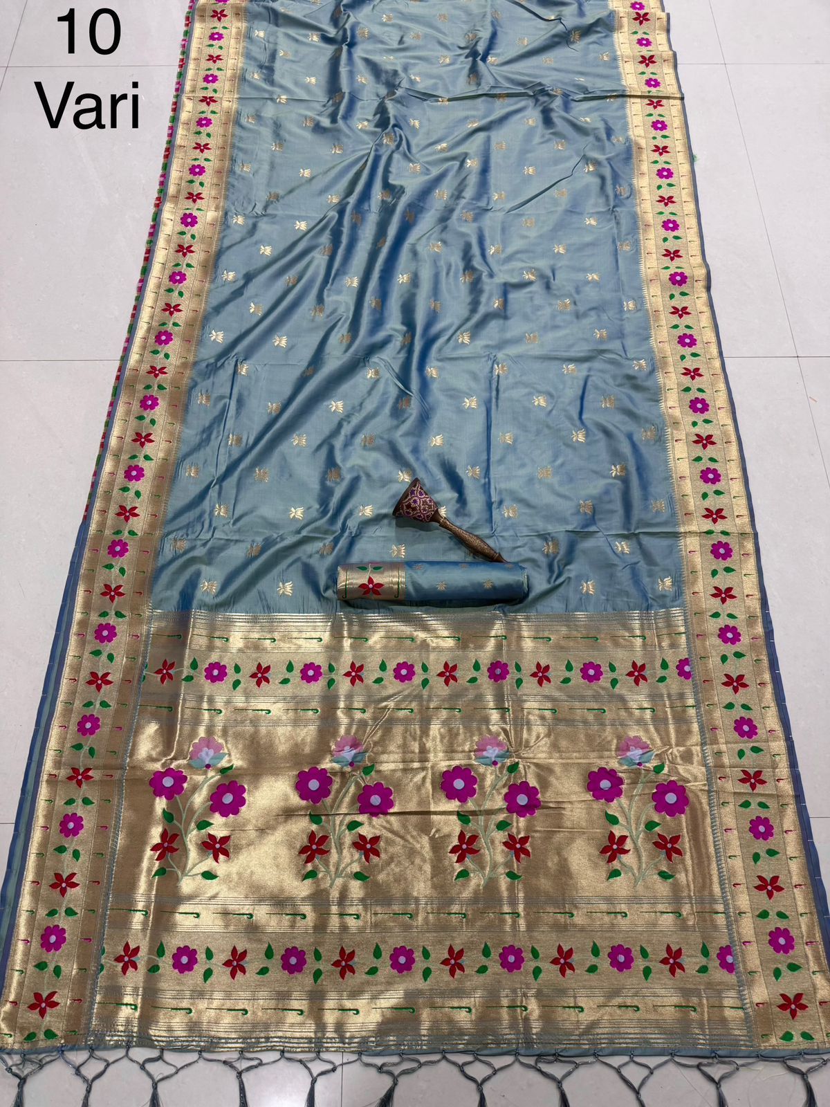 Pure Soft Kanchivaram Paithani Silk Saree Wholesale Price (11)