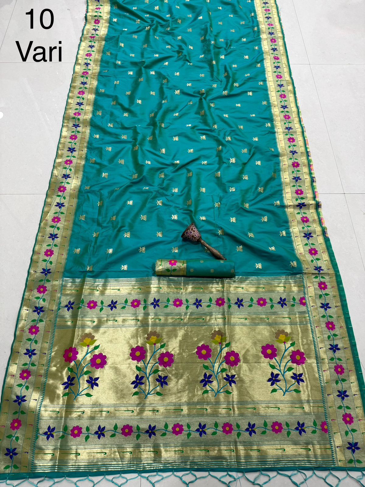 Pure Soft Kanchivaram Paithani Silk Saree Wholesale Price (15)