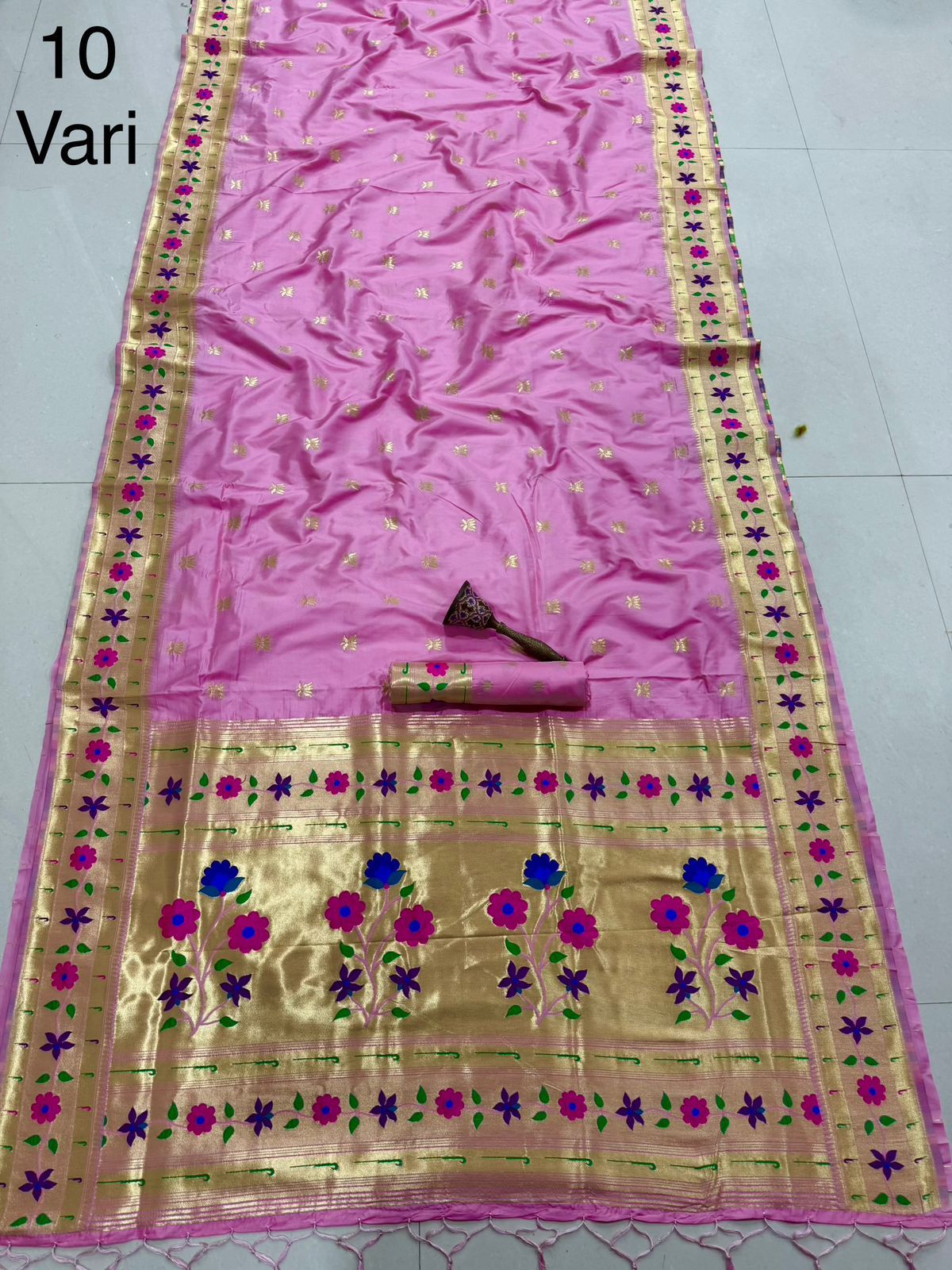 Pure Soft Kanchivaram Paithani Silk Saree Wholesale Price (2)