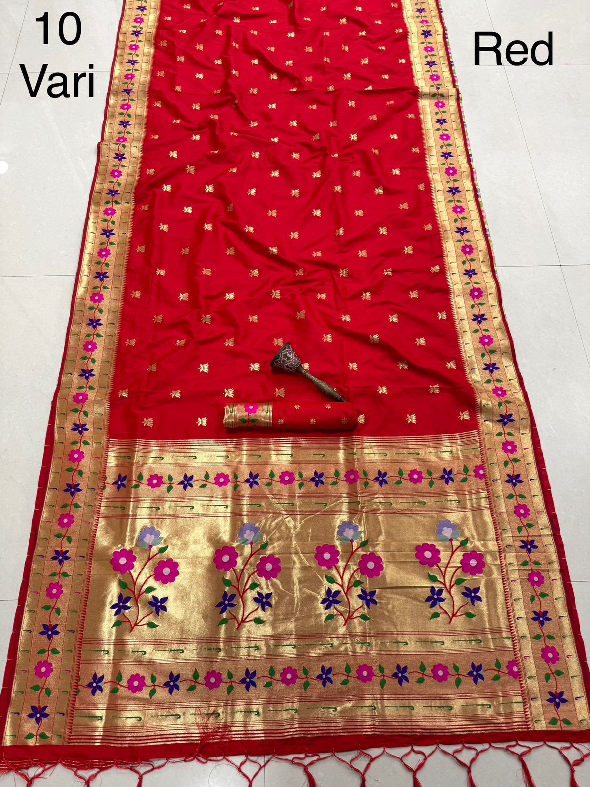 Pure Soft Kanchivaram Paithani Silk Saree Wholesale Price (3)