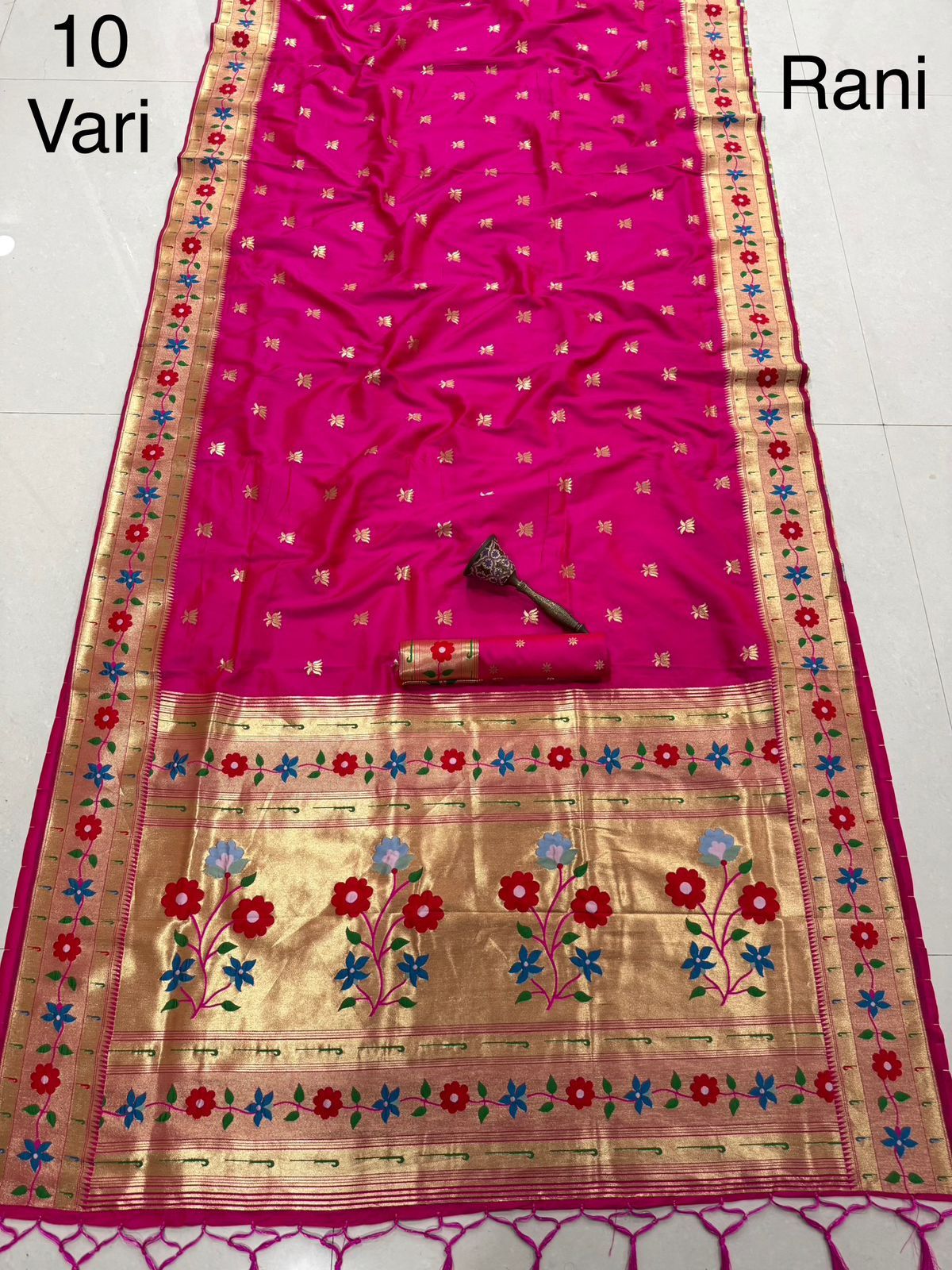 Pure Soft Kanchivaram Paithani Silk Saree Wholesale Price (4)