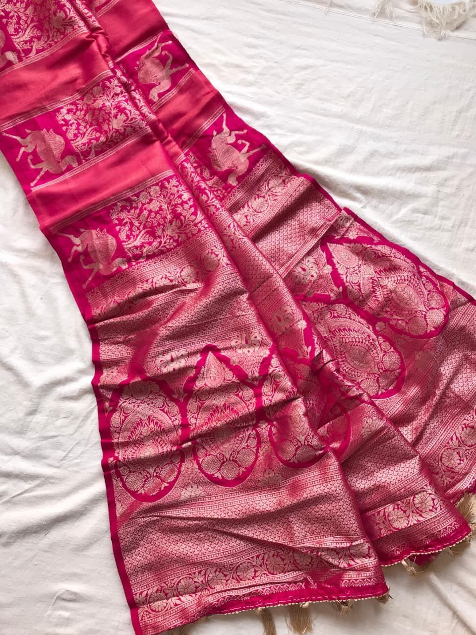 Rich Dolla Tissue Kalamkari Silk Saree (1)