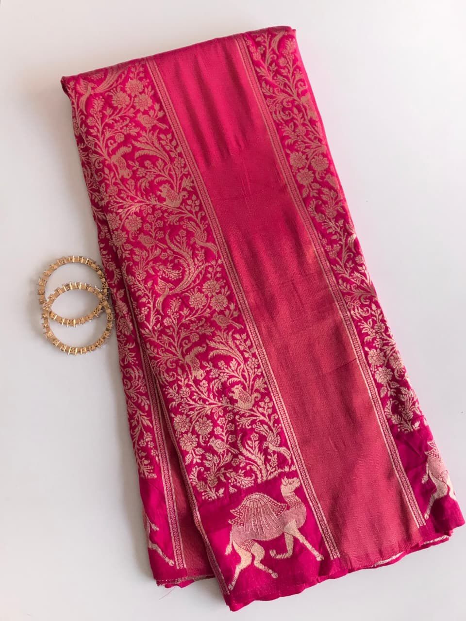 Rich Dolla Tissue Kalamkari Silk Saree (10)