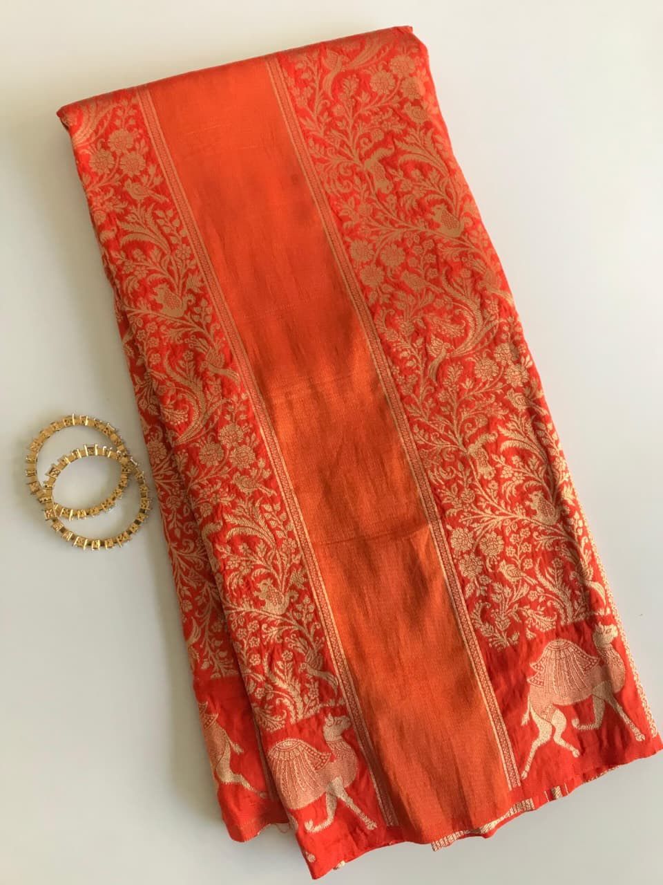 Rich Dolla Tissue Kalamkari Silk Saree (12)
