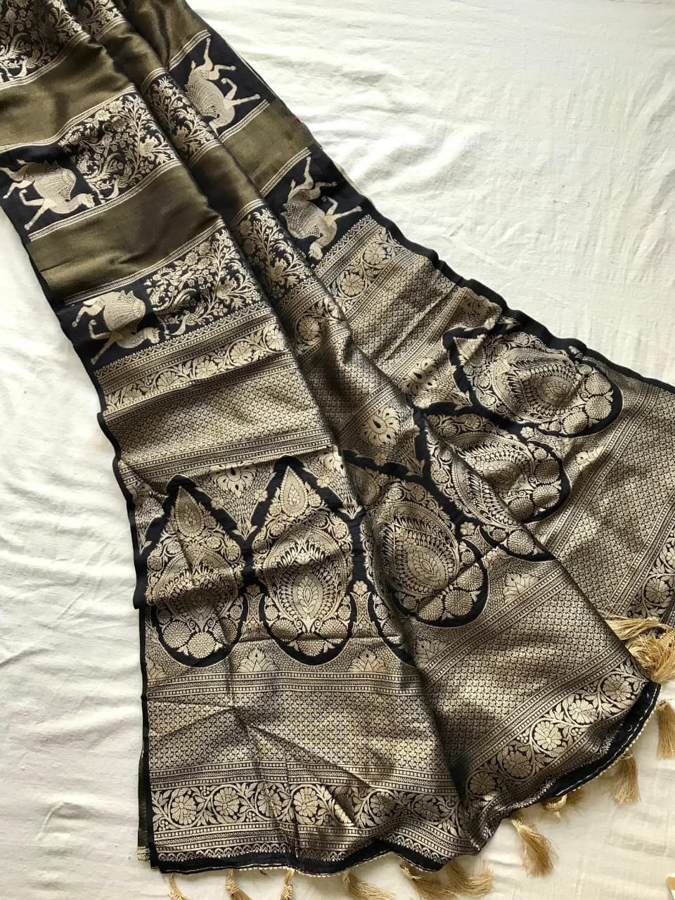 Rich Dolla Tissue Kalamkari Silk Saree (14)