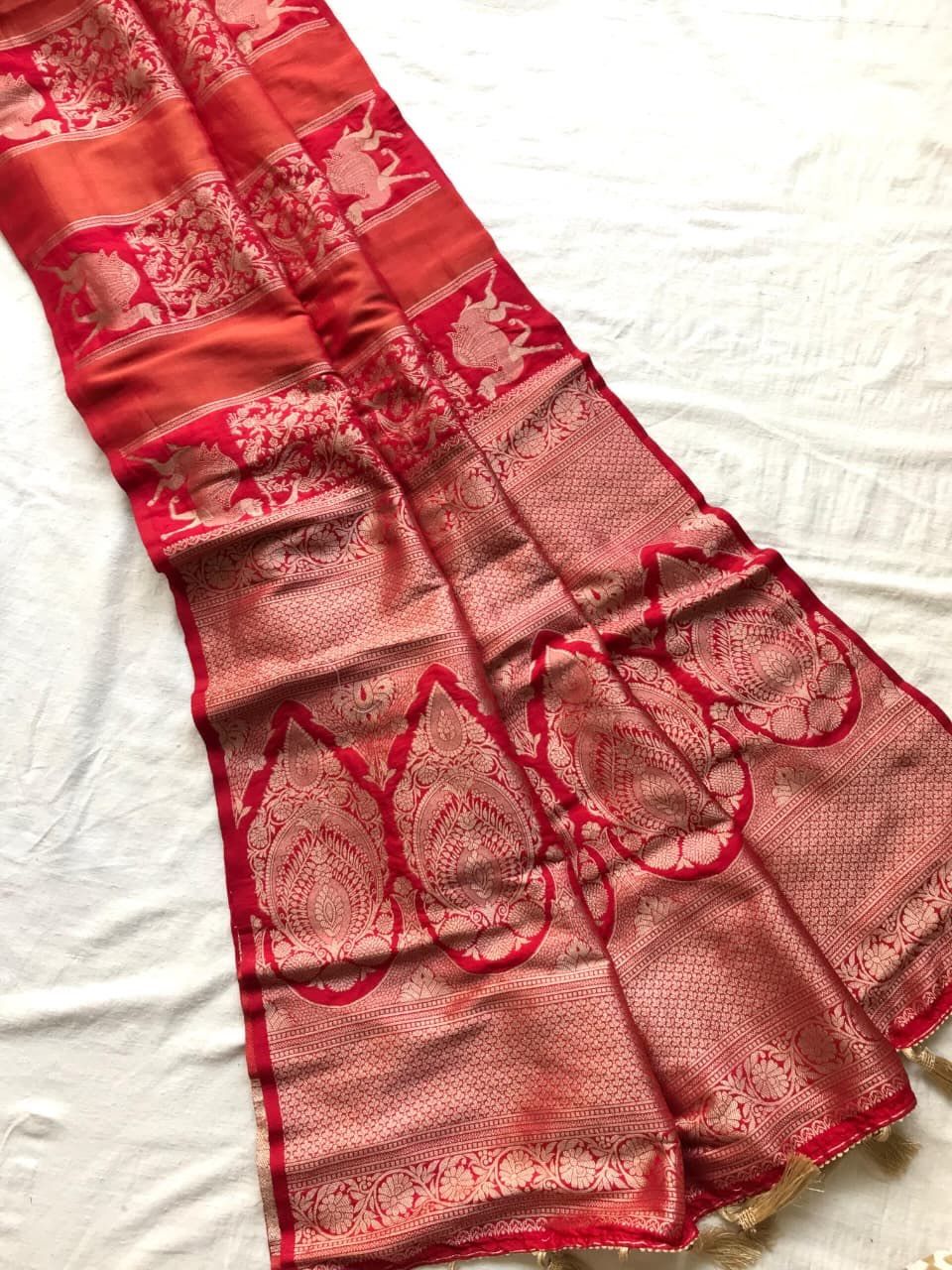 Rich Dolla Tissue Kalamkari Silk Saree (15)