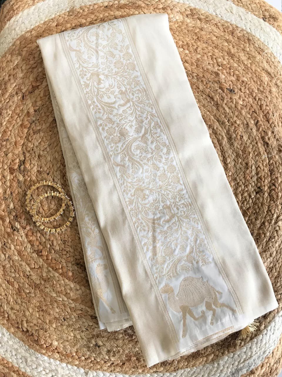 Rich Dolla Tissue Kalamkari Silk Saree (2)