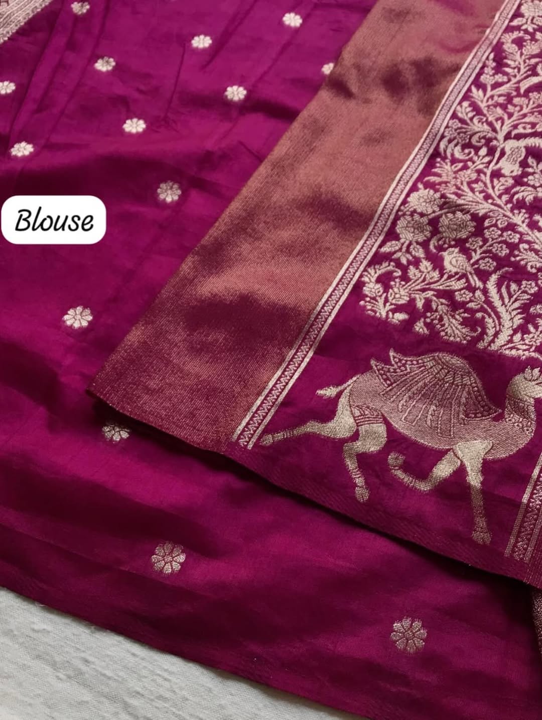 Rich Dolla Tissue Kalamkari Silk Saree (4)