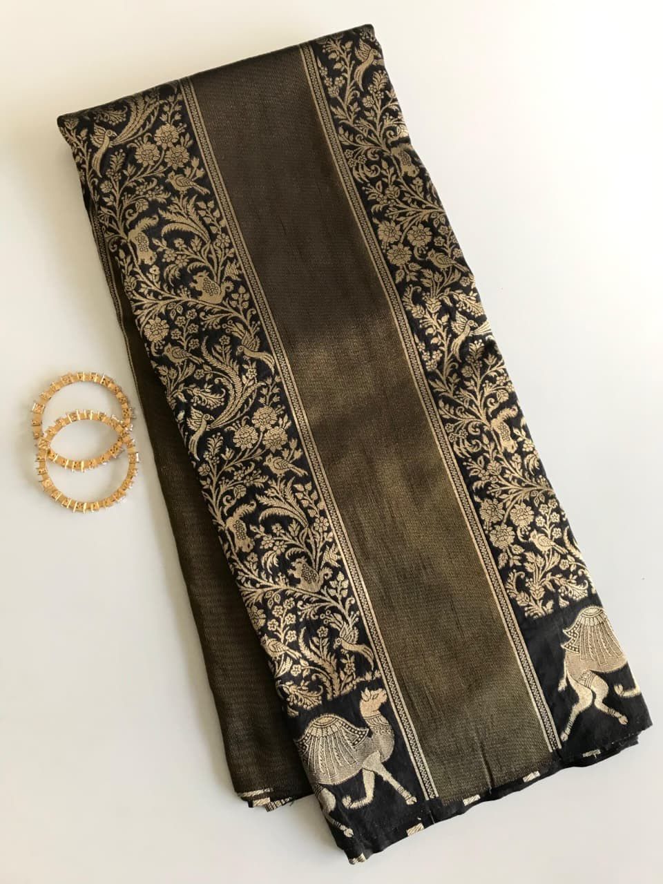 Rich Dolla Tissue Kalamkari Silk Saree (5)